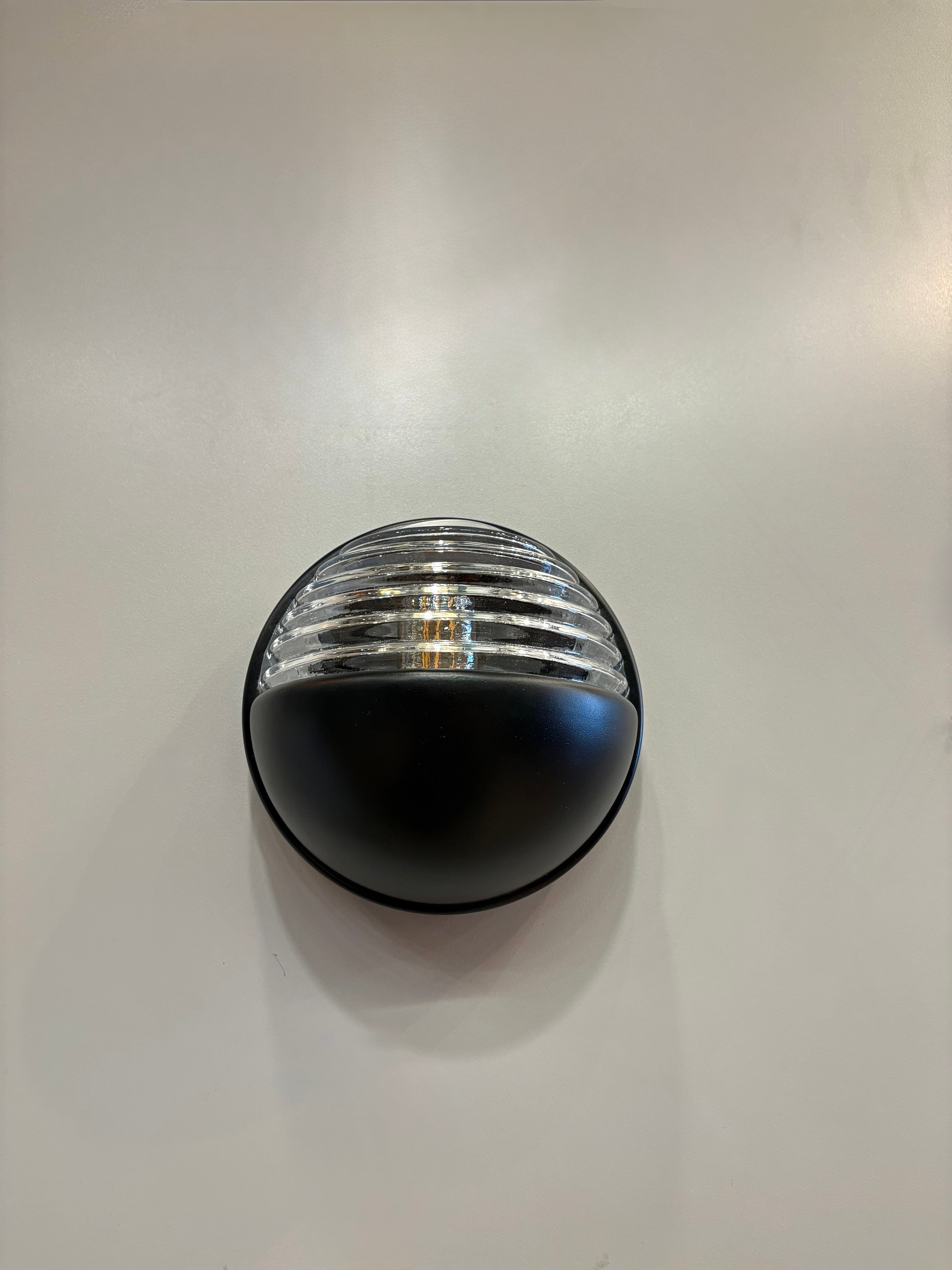 Arel Lighting Black LUTSK Nautical Brass Outdoor Wall Light