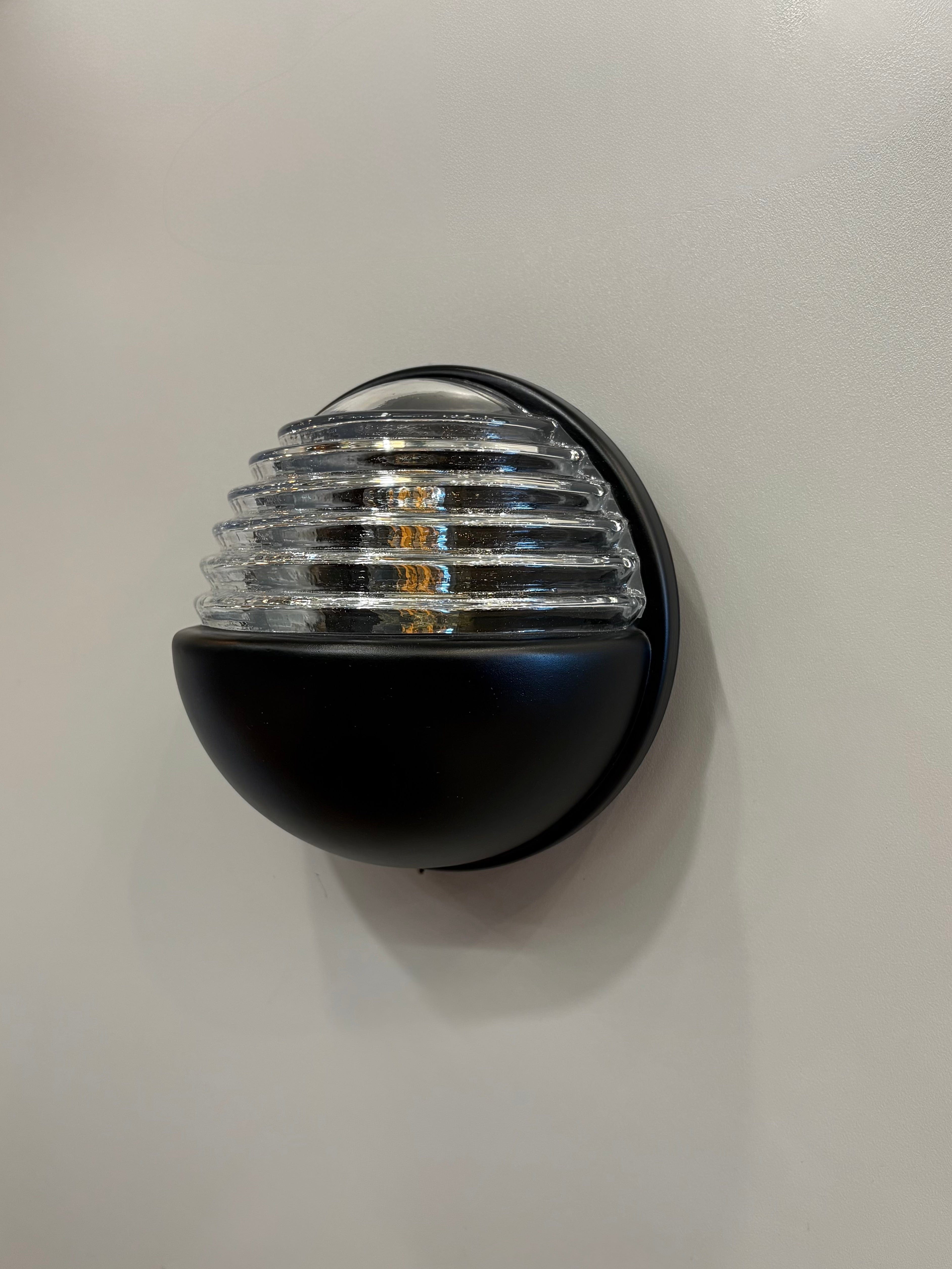 Arel Lighting Black LUTSK Nautical Brass Outdoor Wall Light