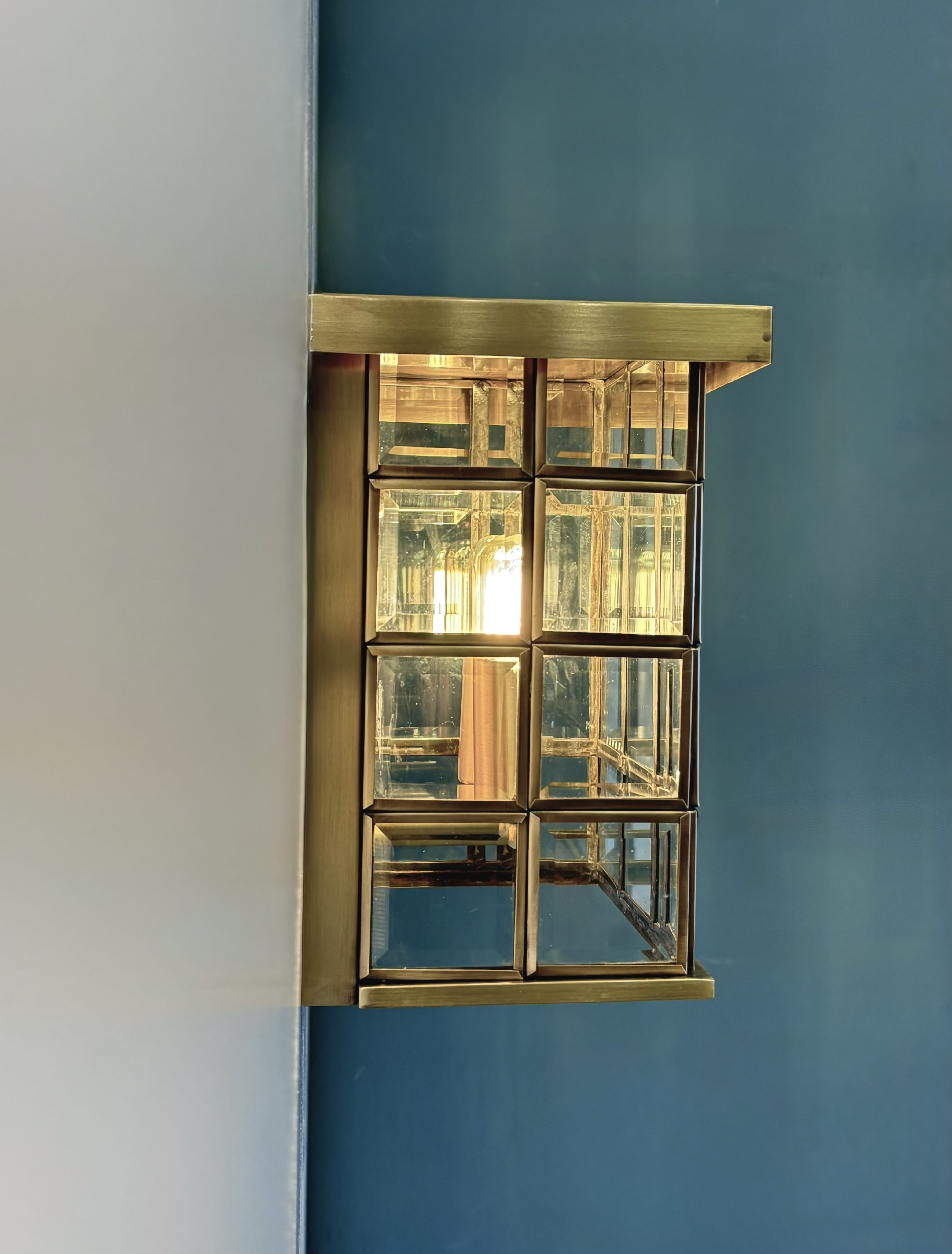 Arel Lighting Brass LLADE Brass Outdoor Wall Sconce