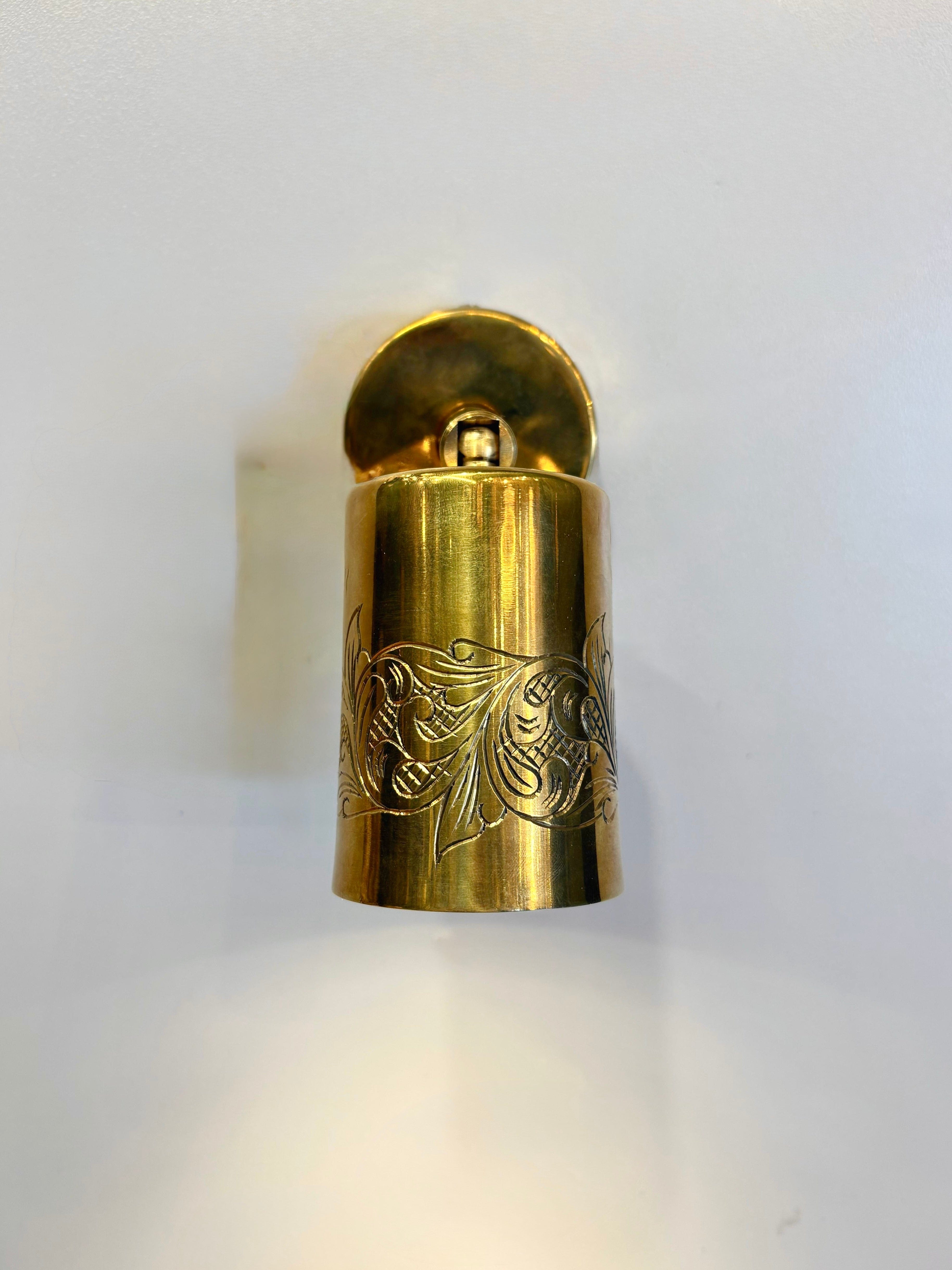 Arel Lighting BREST Brass Engraved Spot Lighting Fixture