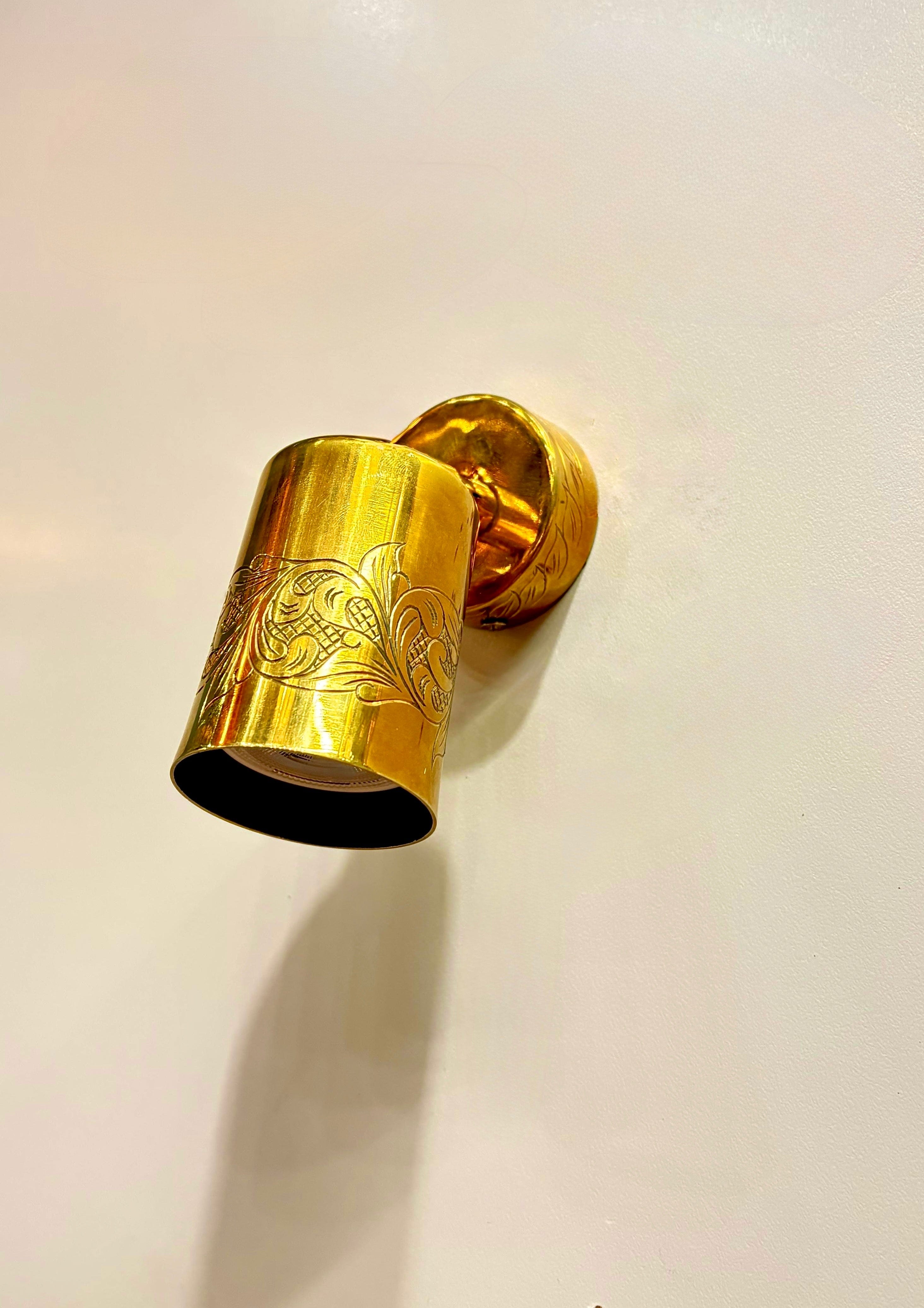 Arel Lighting BREST Brass Engraved Spot Lighting Fixture