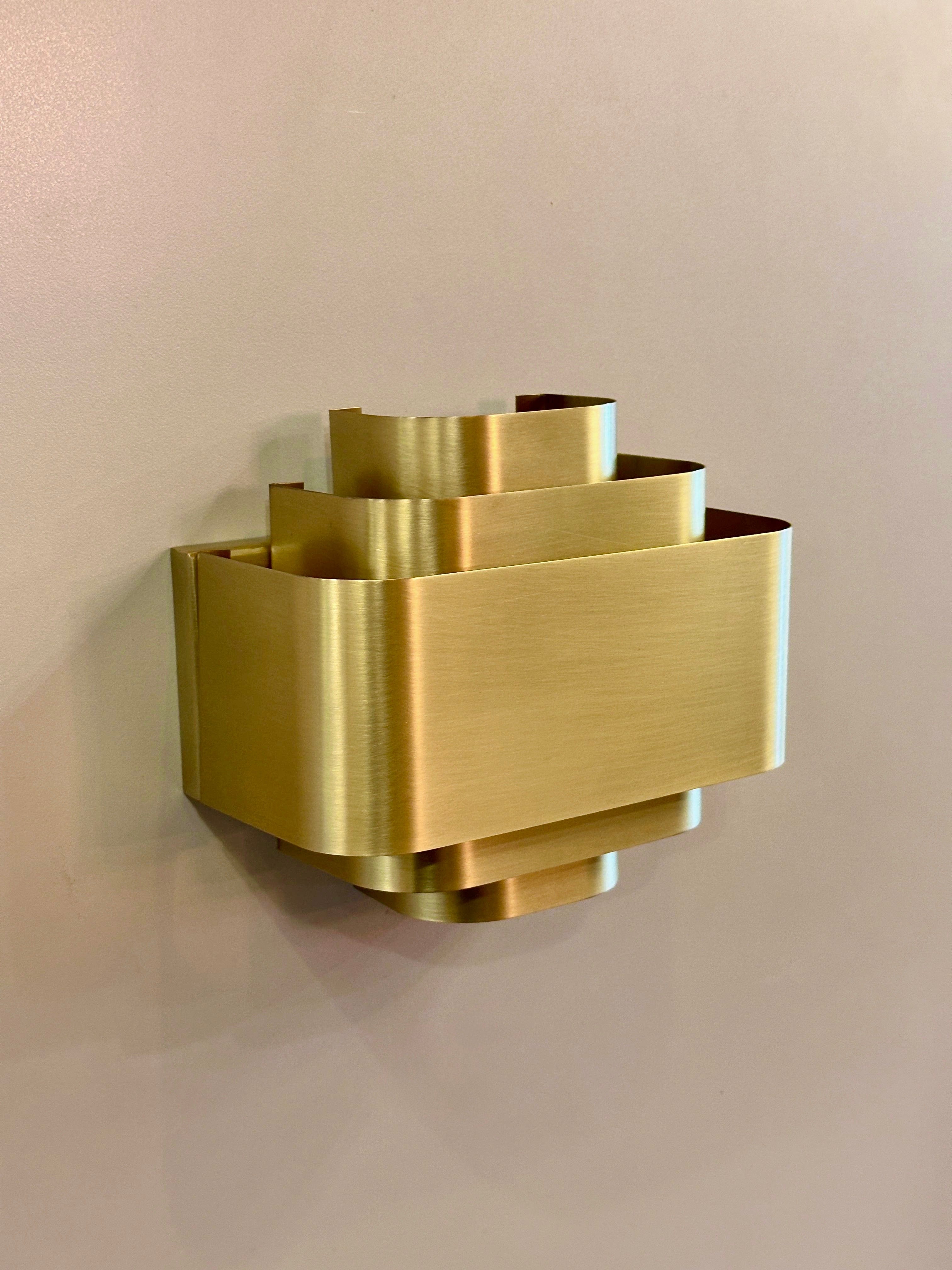 Arel Lighting Brushed Brass AREZZO Wall Sconce