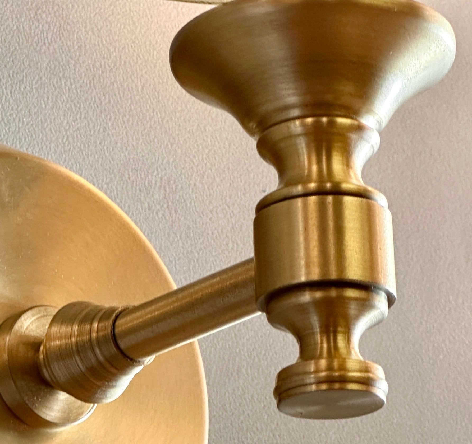 Arel Lighting Brushed Brass FOGGIO Triple Traditional Wall Sconce