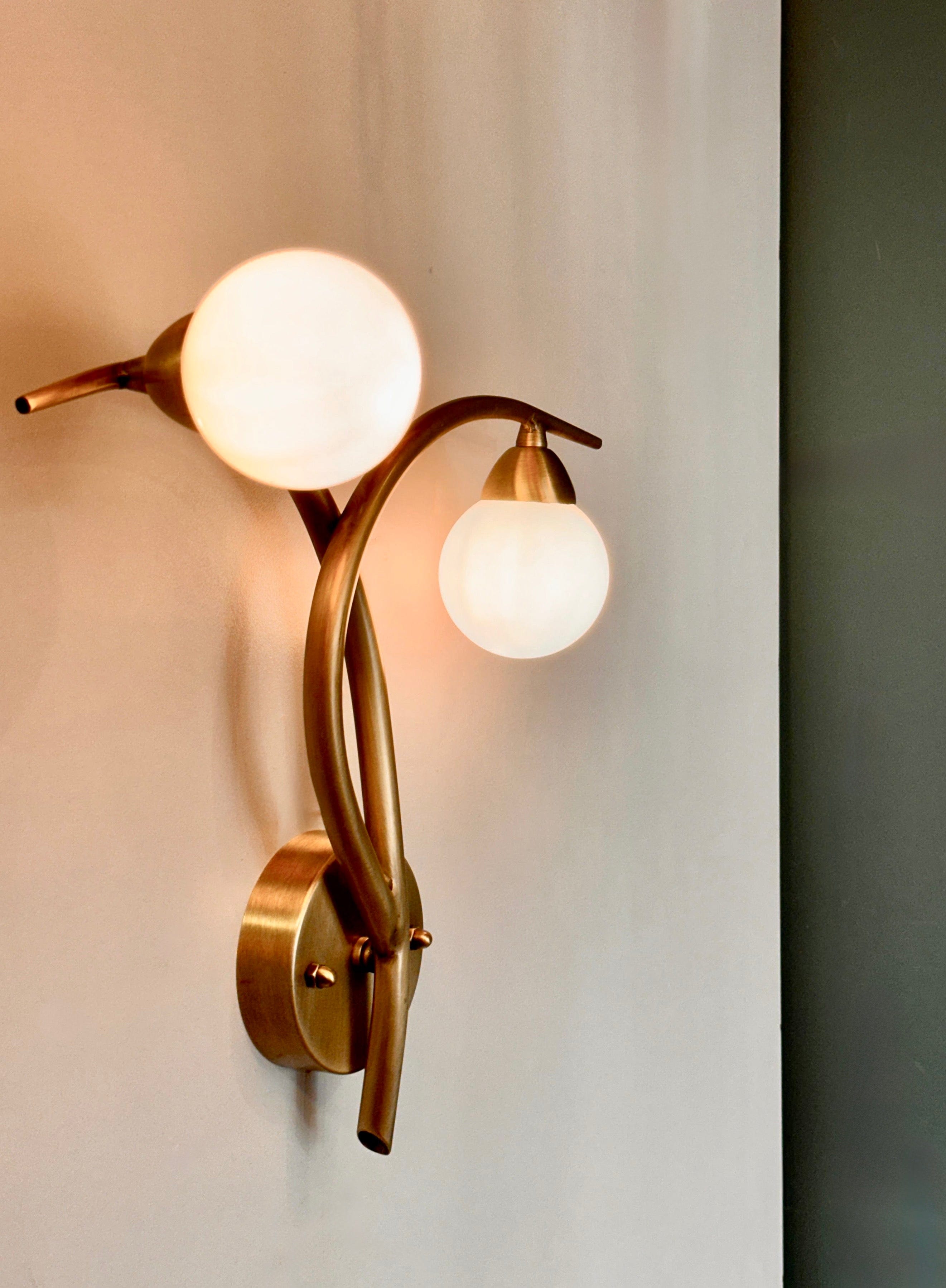 Arel Lighting Brushed Brass SFAX Wall Sconce