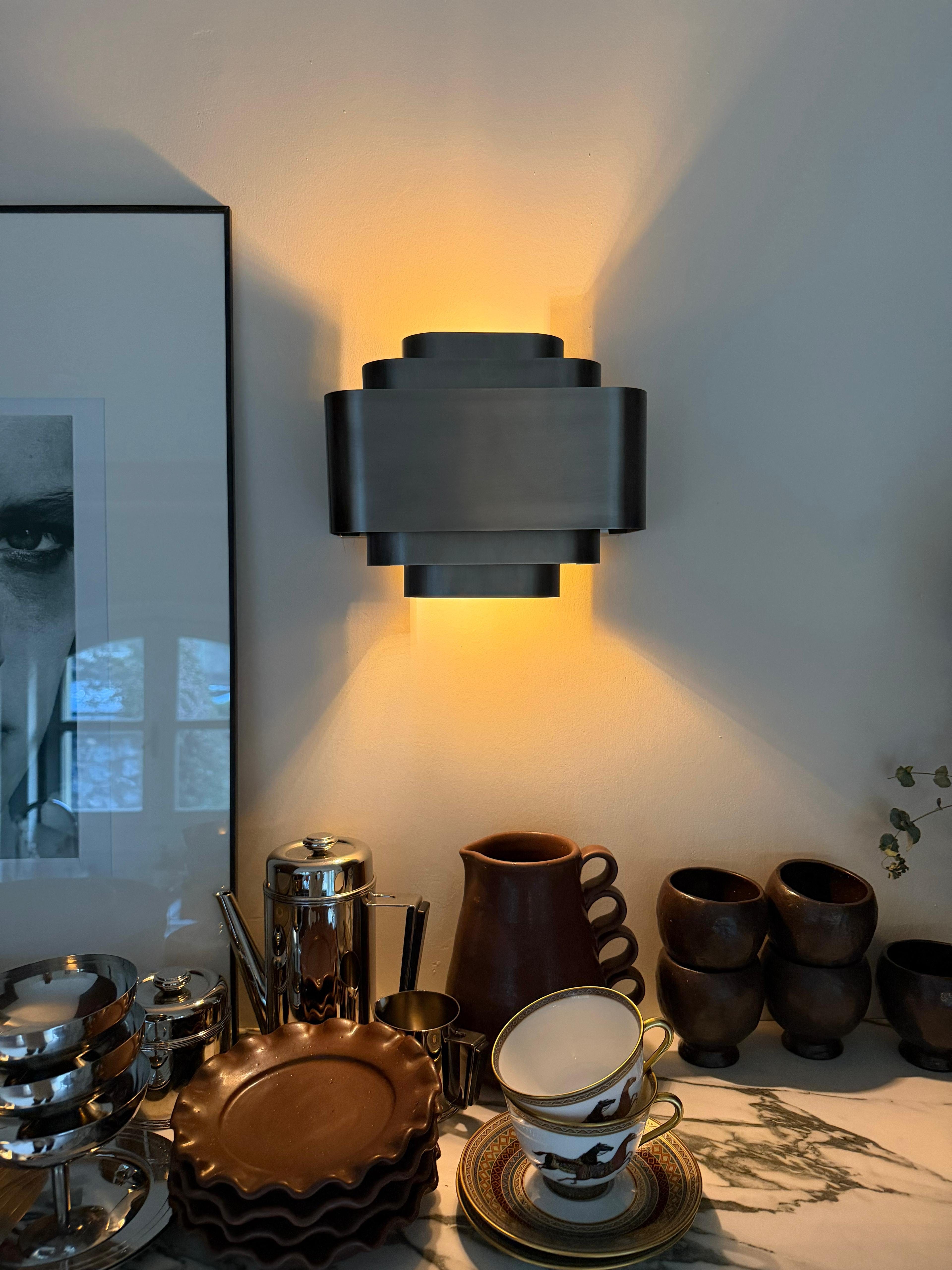 Arel Lighting Dark Antique Brass AREZZO Wall Sconce