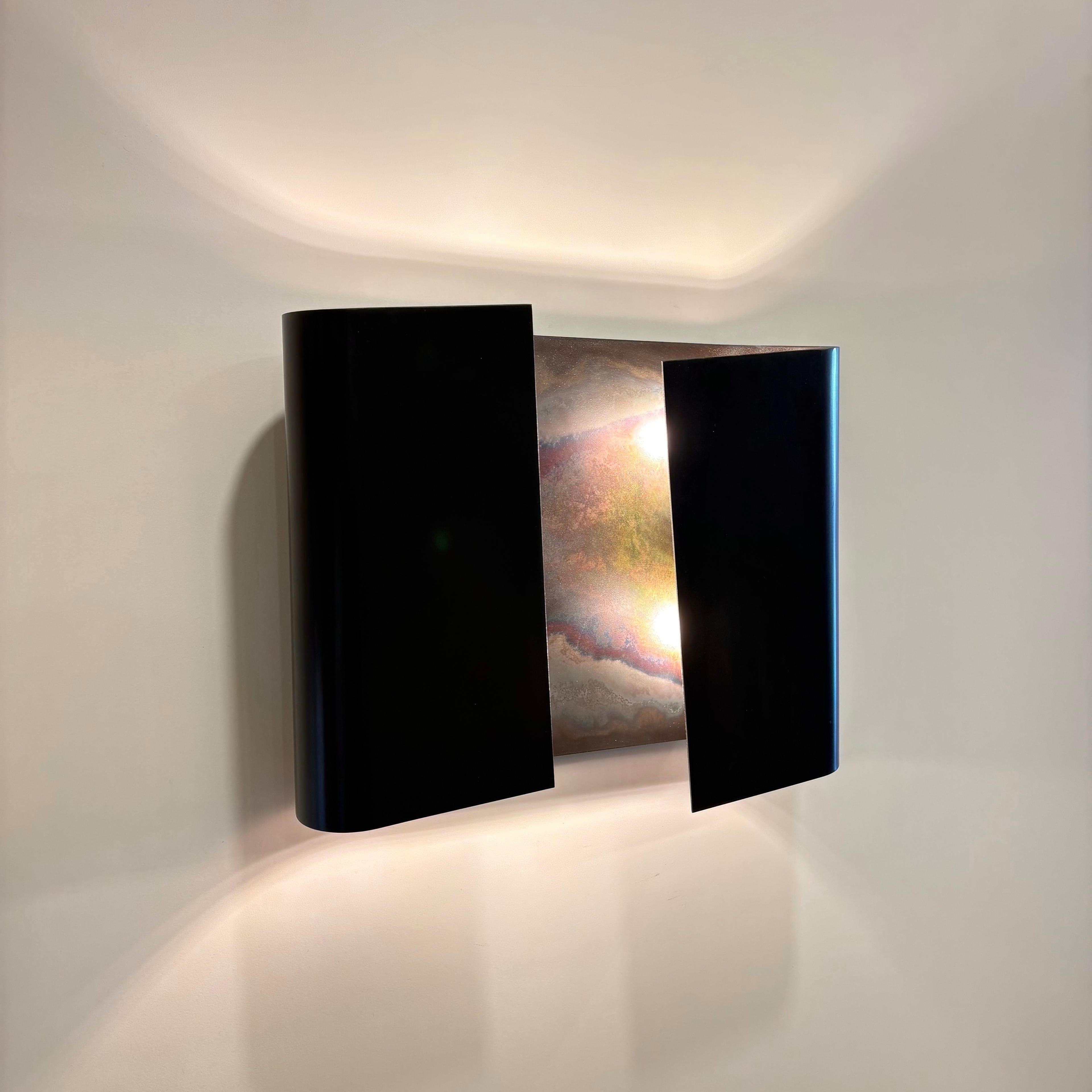 Arel Lighting Dark Antique Brass MONTANA Modern Wall Sconce