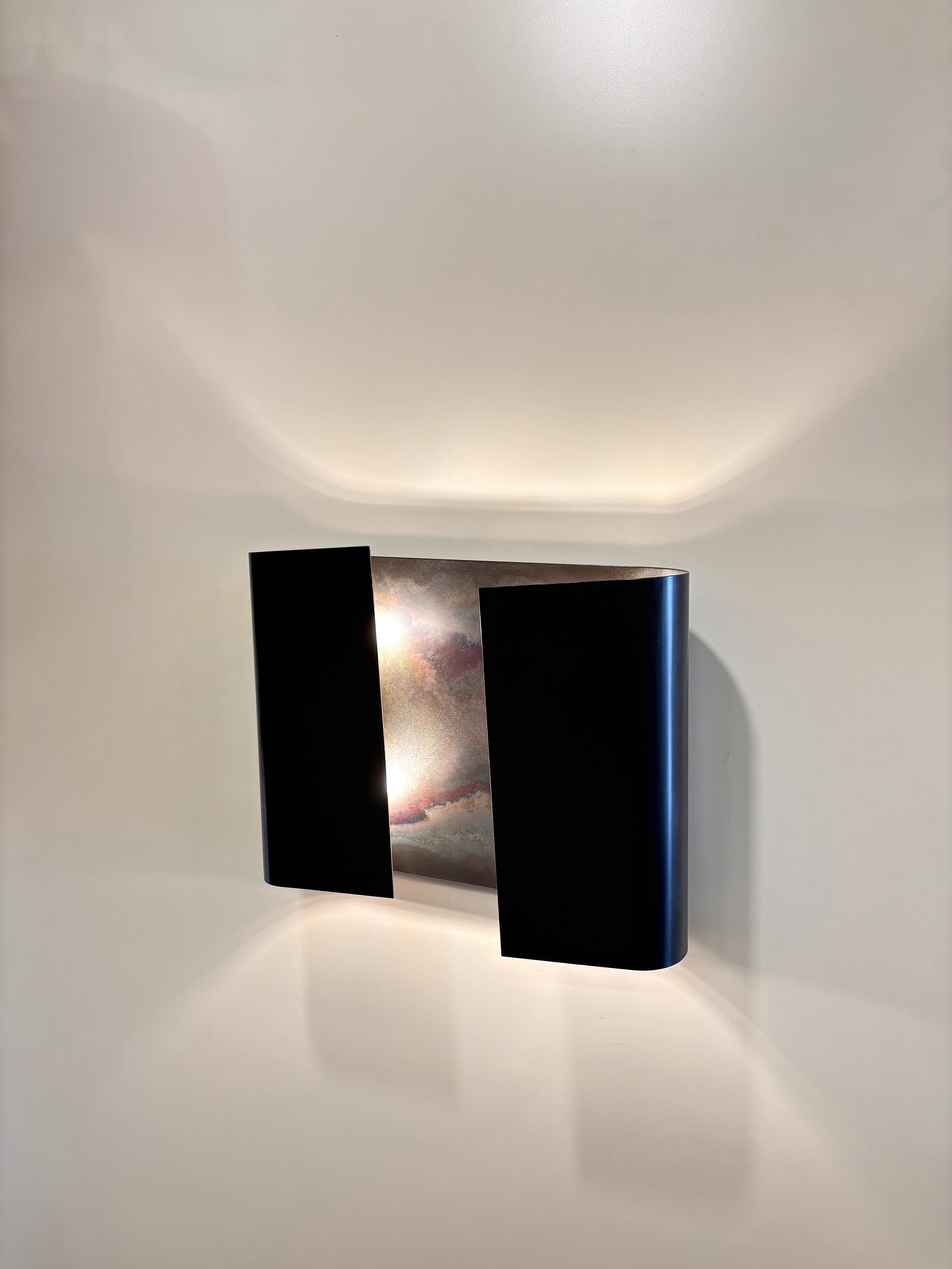 Arel Lighting Dark Antique Brass MONTANA Modern Wall Sconce