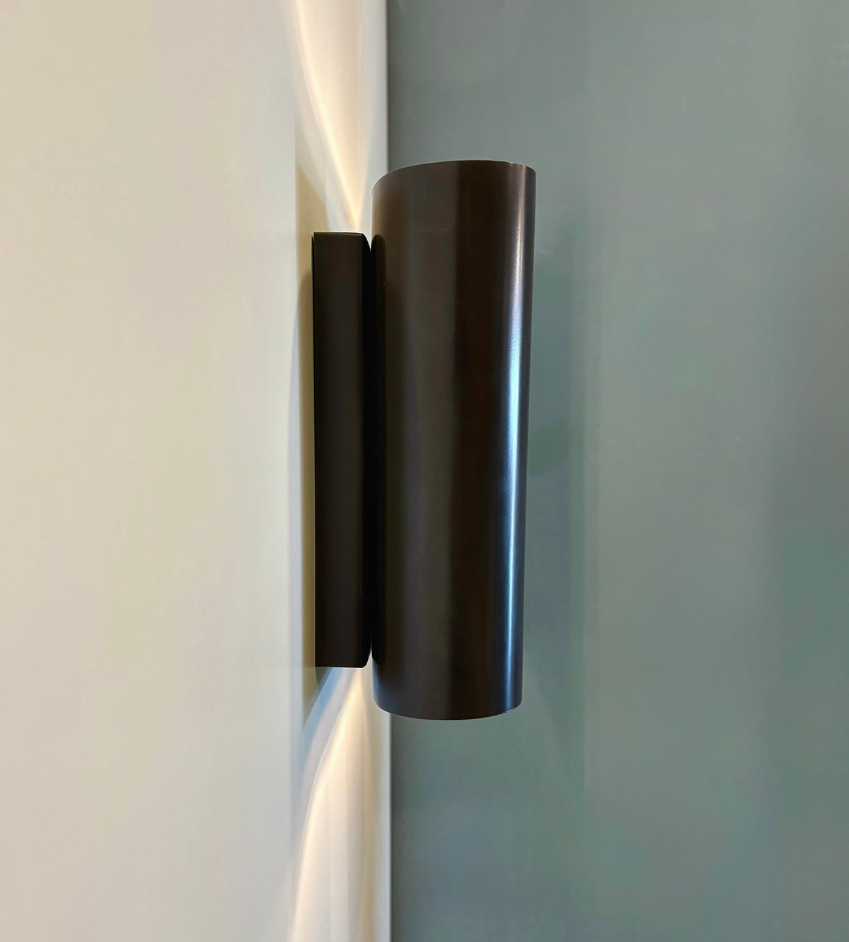 Arel Lighting Dark Antique Brass SABAC Modern Wall Sconce