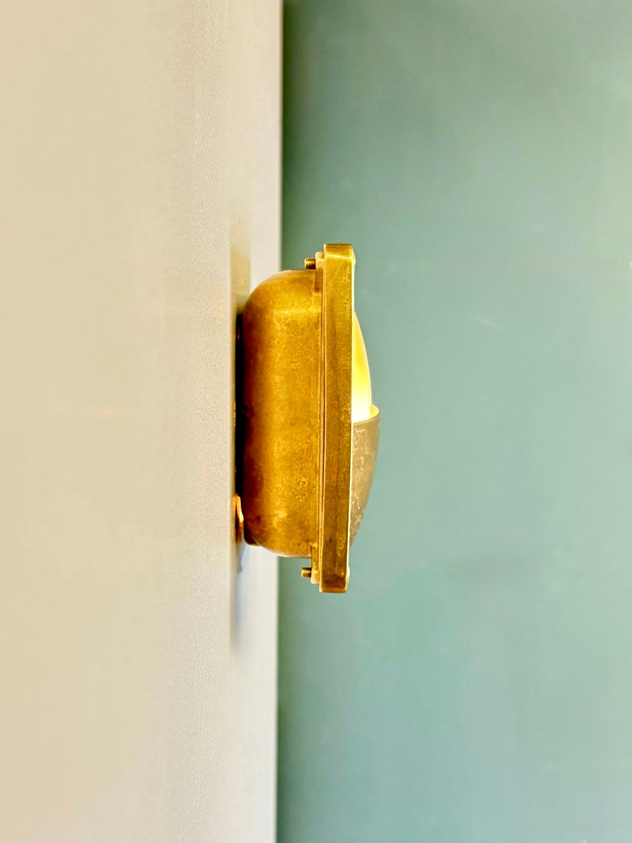 Arel Lighting FILAGA Handmade Brass Nautical Wall Sconce - IP64 Outdoor Light, Maritime Lighting