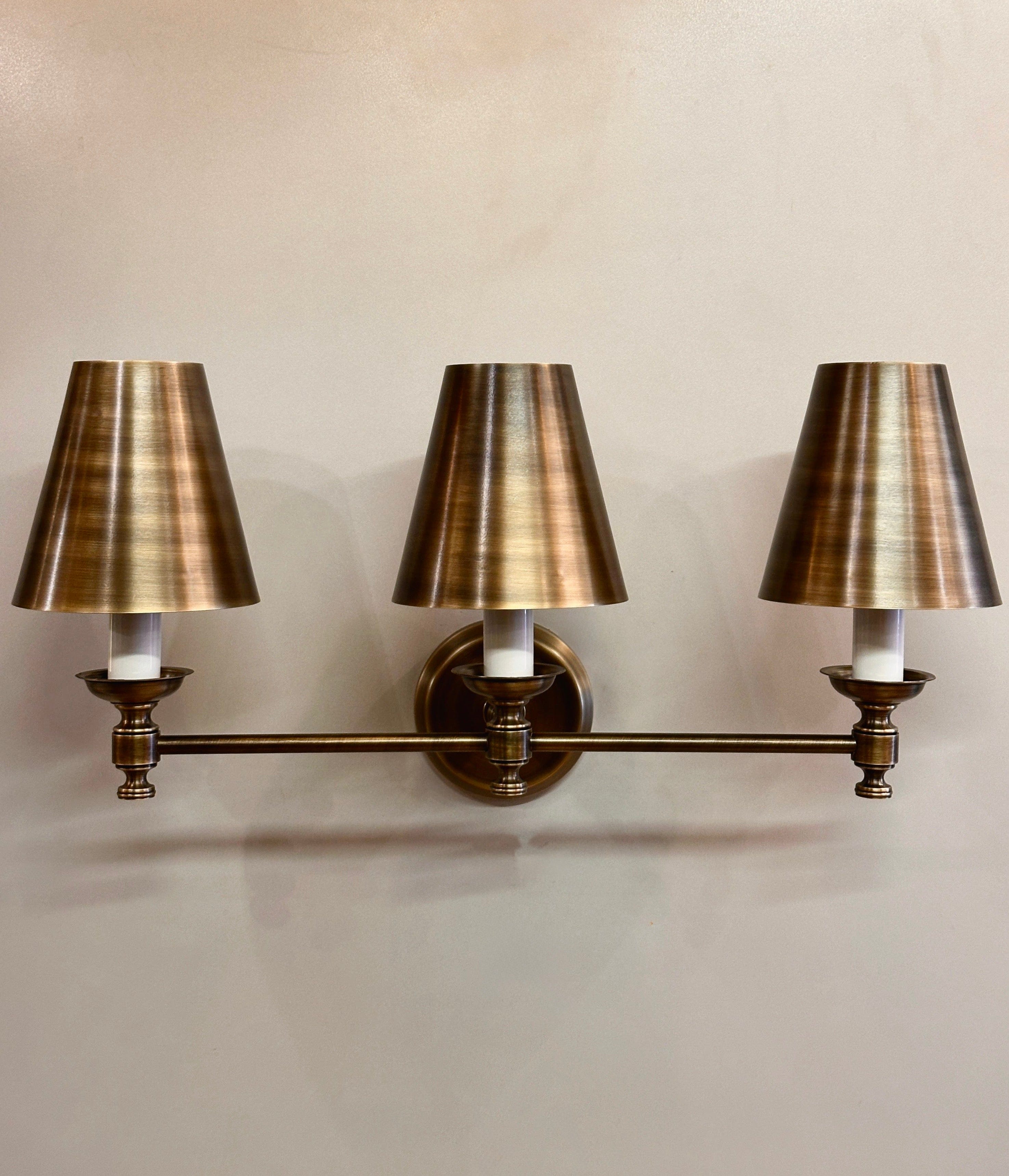 Arel Lighting FOGGIO Triple Traditional Wall Sconce