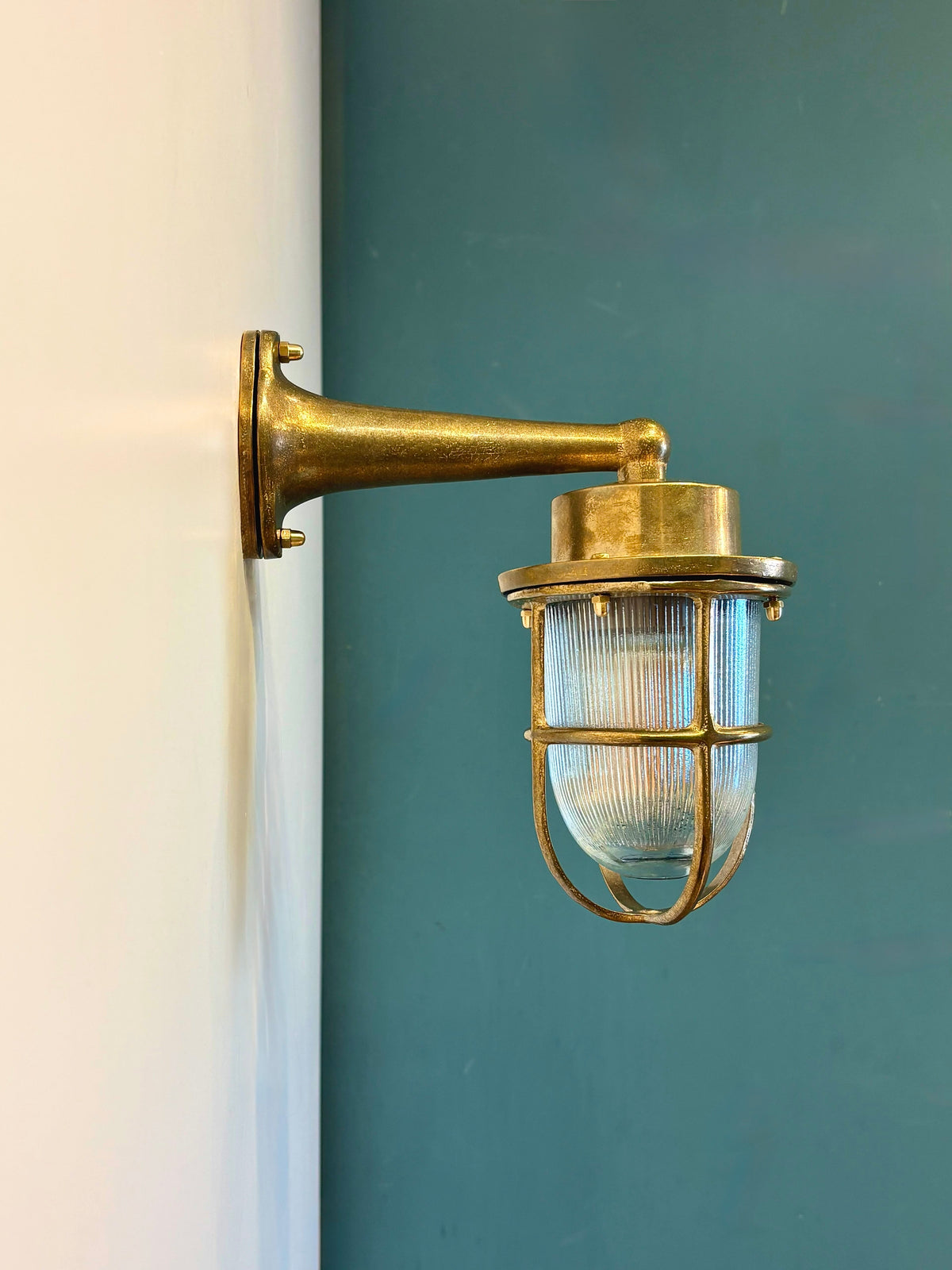 Arel Lighting GRAB Brass Nautical Wall Sconce