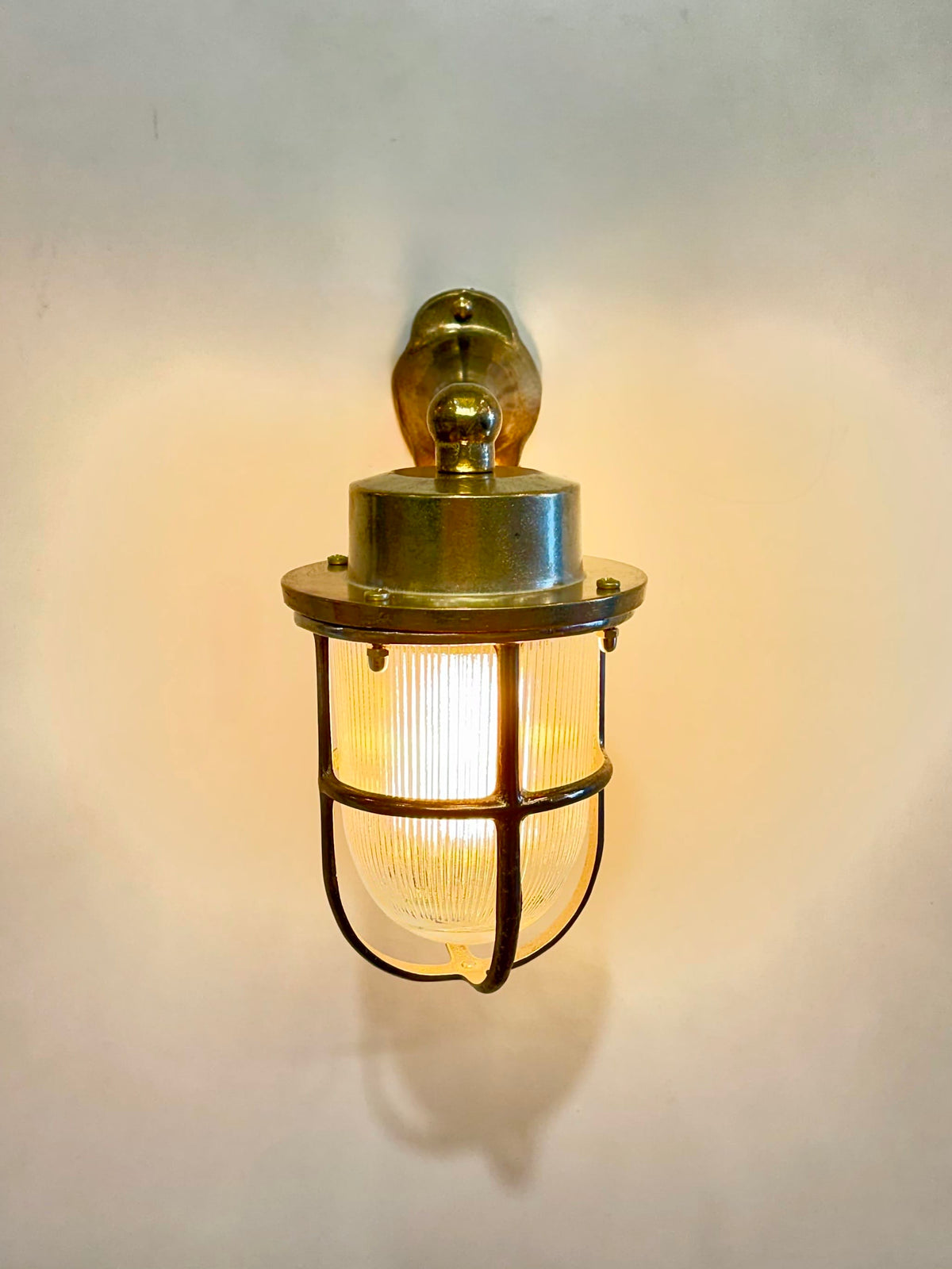 Arel Lighting GRAB Brass Nautical Wall Sconce