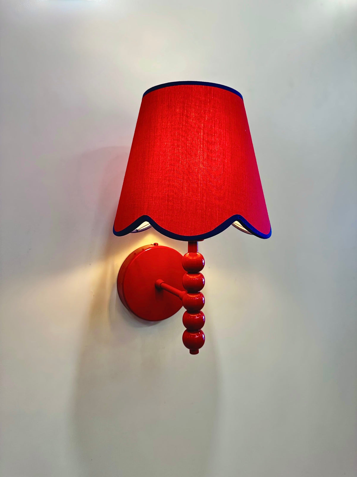 Arel Lighting lighting PROMIN Red Beaded Wall Sconce