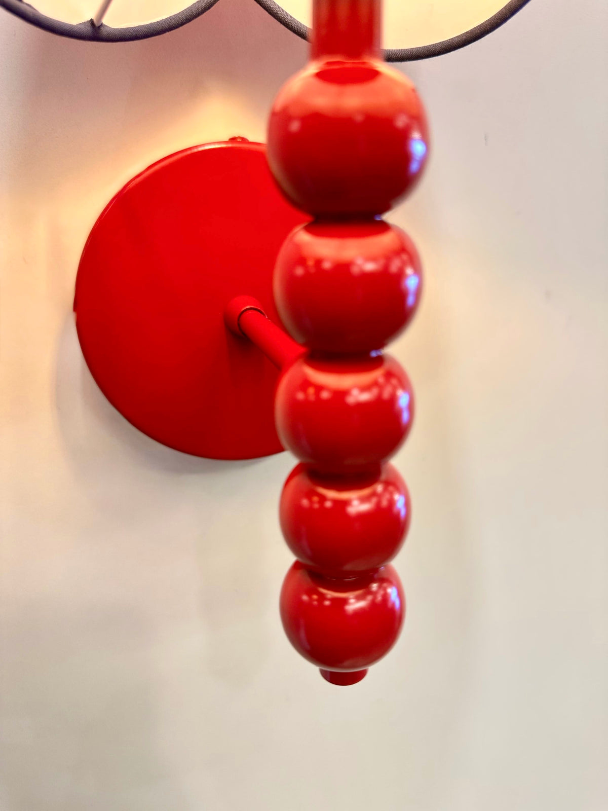 Arel Lighting lighting PROMIN Red Beaded Wall Sconce