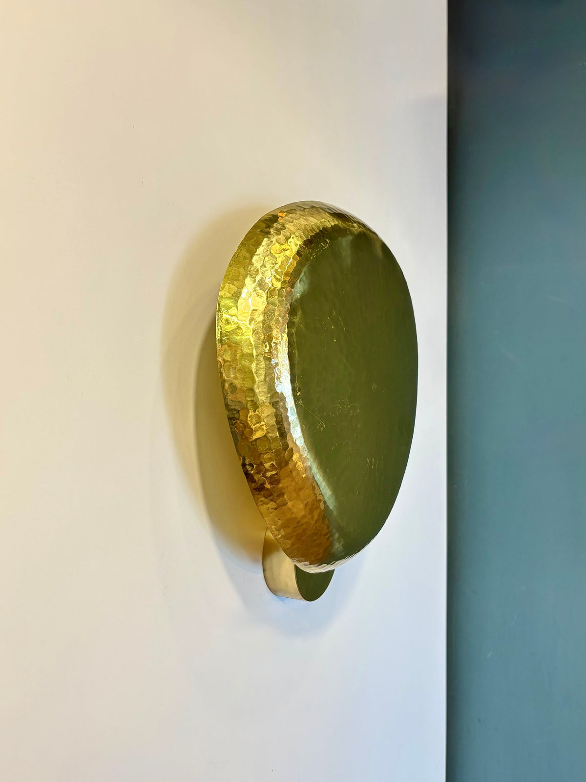 Arel Lighting lighting SOBRA Hammered Brass Wall Sconce