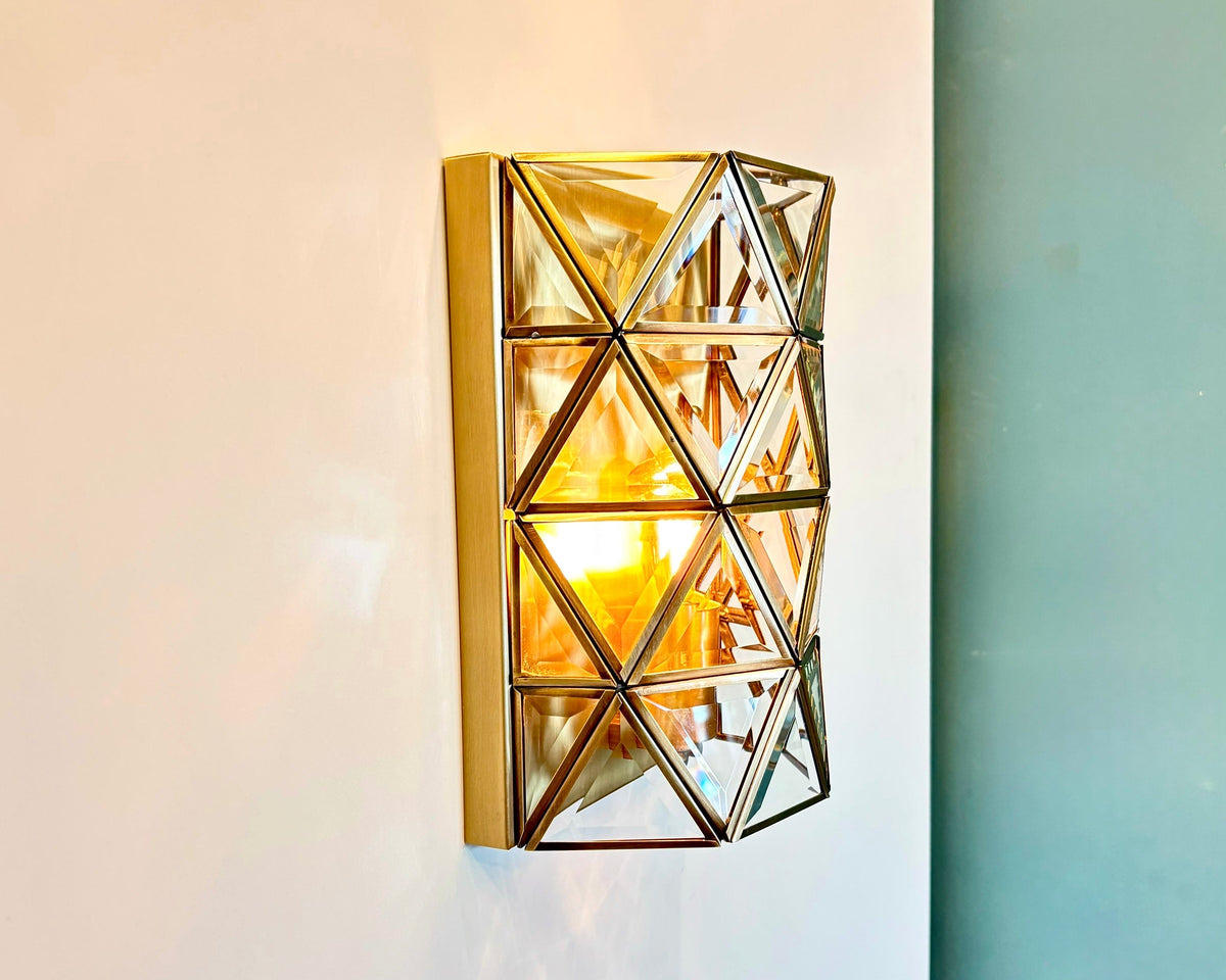 Arel Lighting lighting SPLIT Brass Wall Sconce