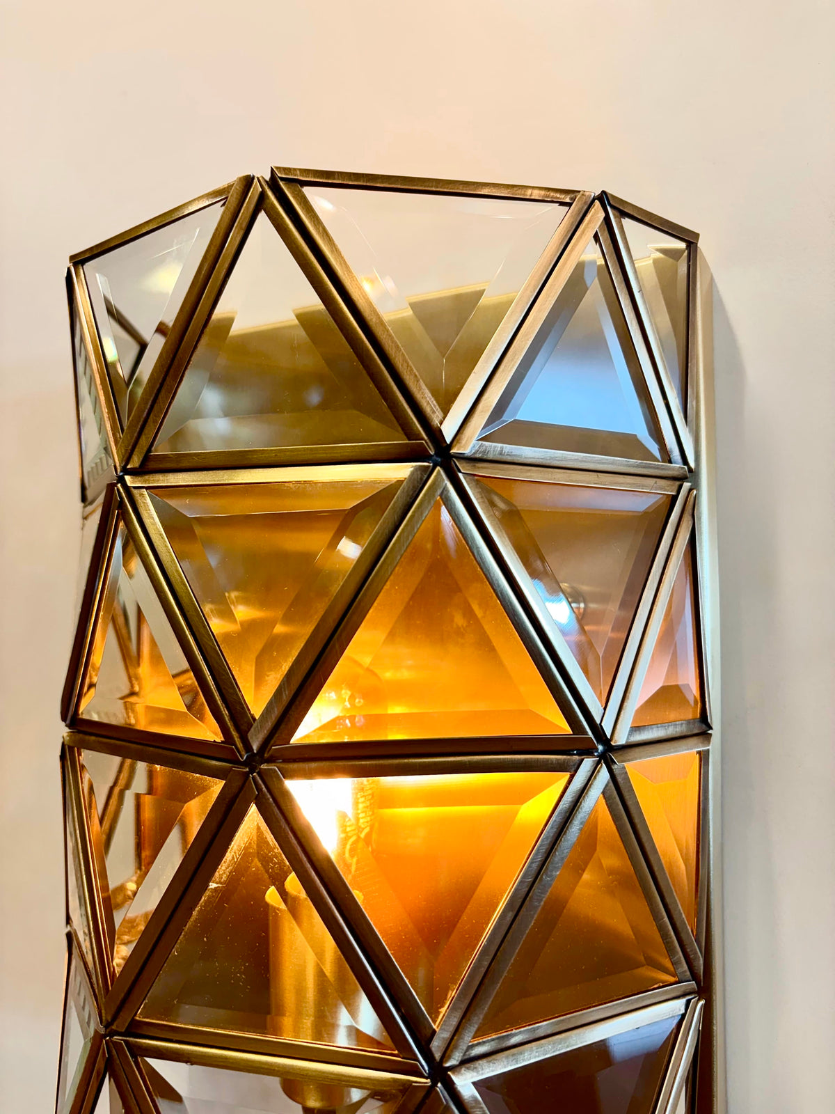 Arel Lighting lighting SPLIT Brass Wall Sconce