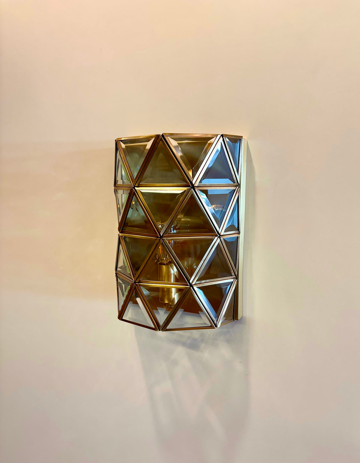 Arel Lighting lighting SPLIT Brass Wall Sconce