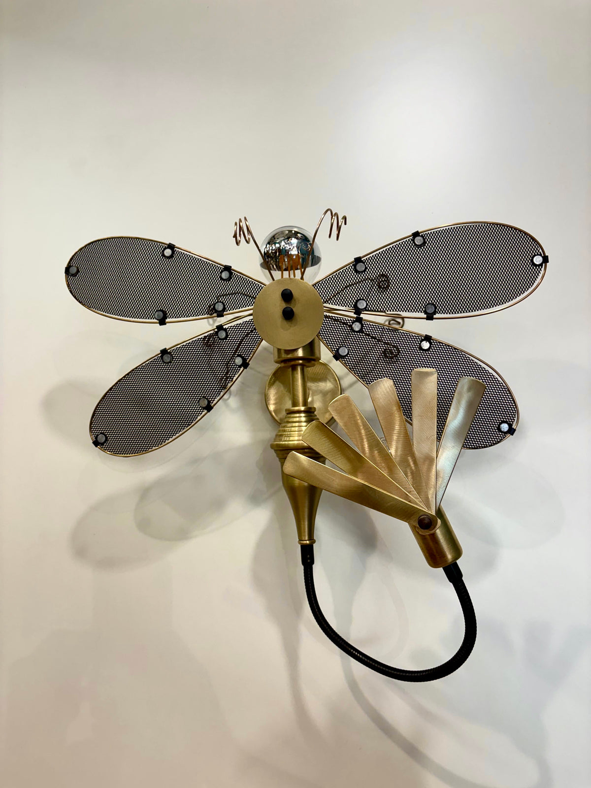 Arel Lighting lighting SUCEEVA Steampunk Dragonfly Wall Sconce
