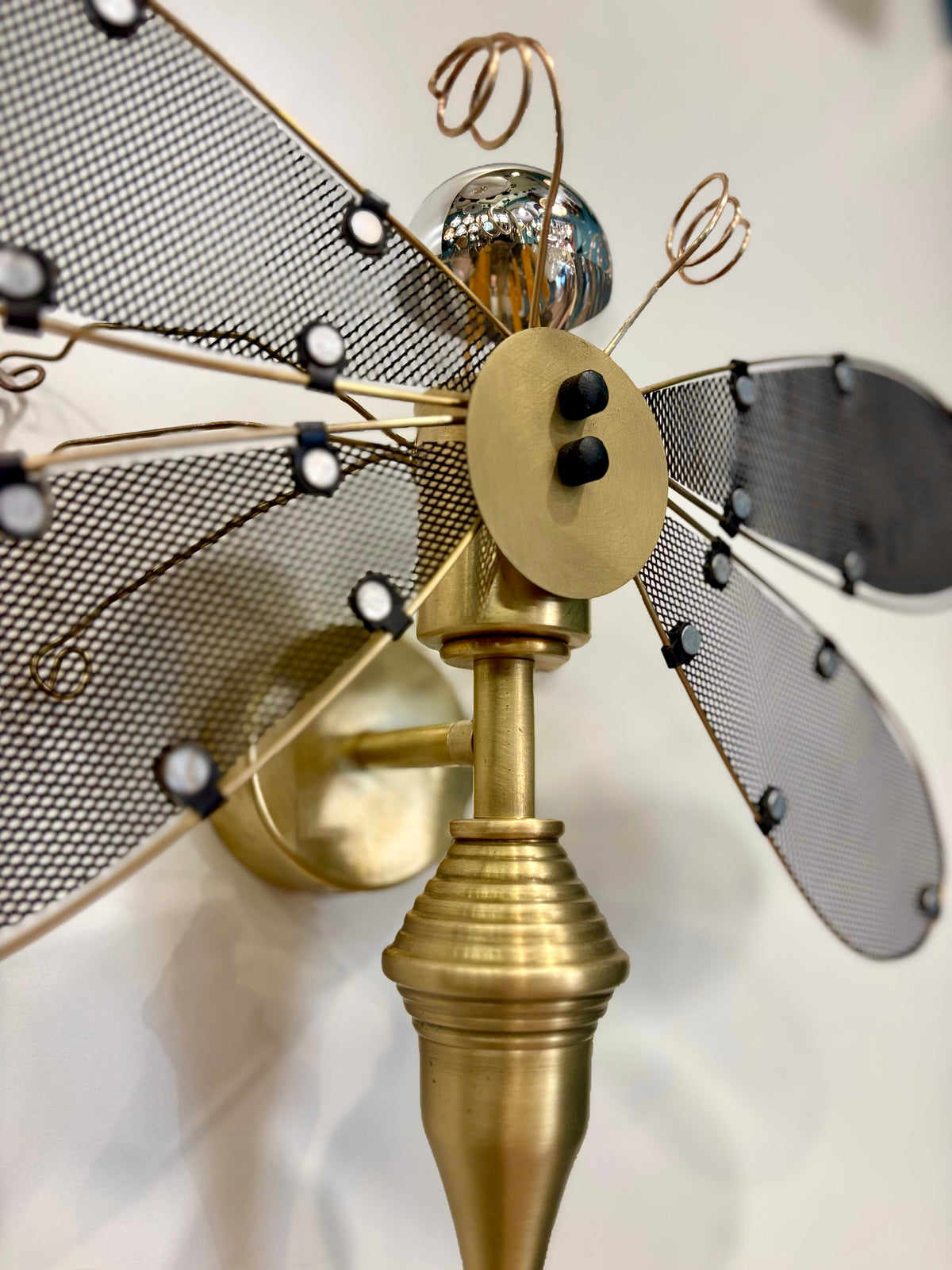 Arel Lighting lighting SUCEEVA Steampunk Dragonfly Wall Sconce