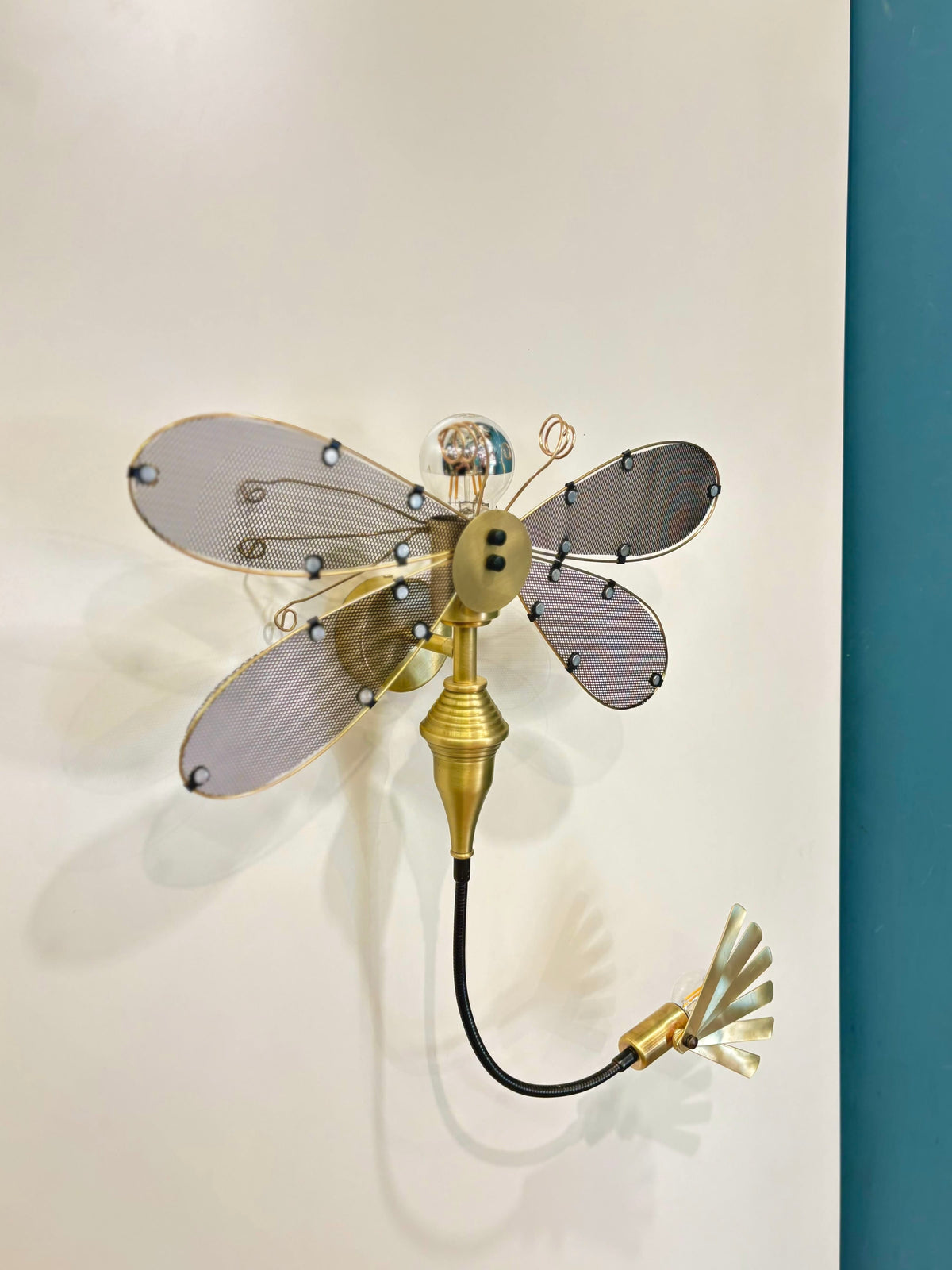 Arel Lighting lighting SUCEEVA Steampunk Dragonfly Wall Sconce