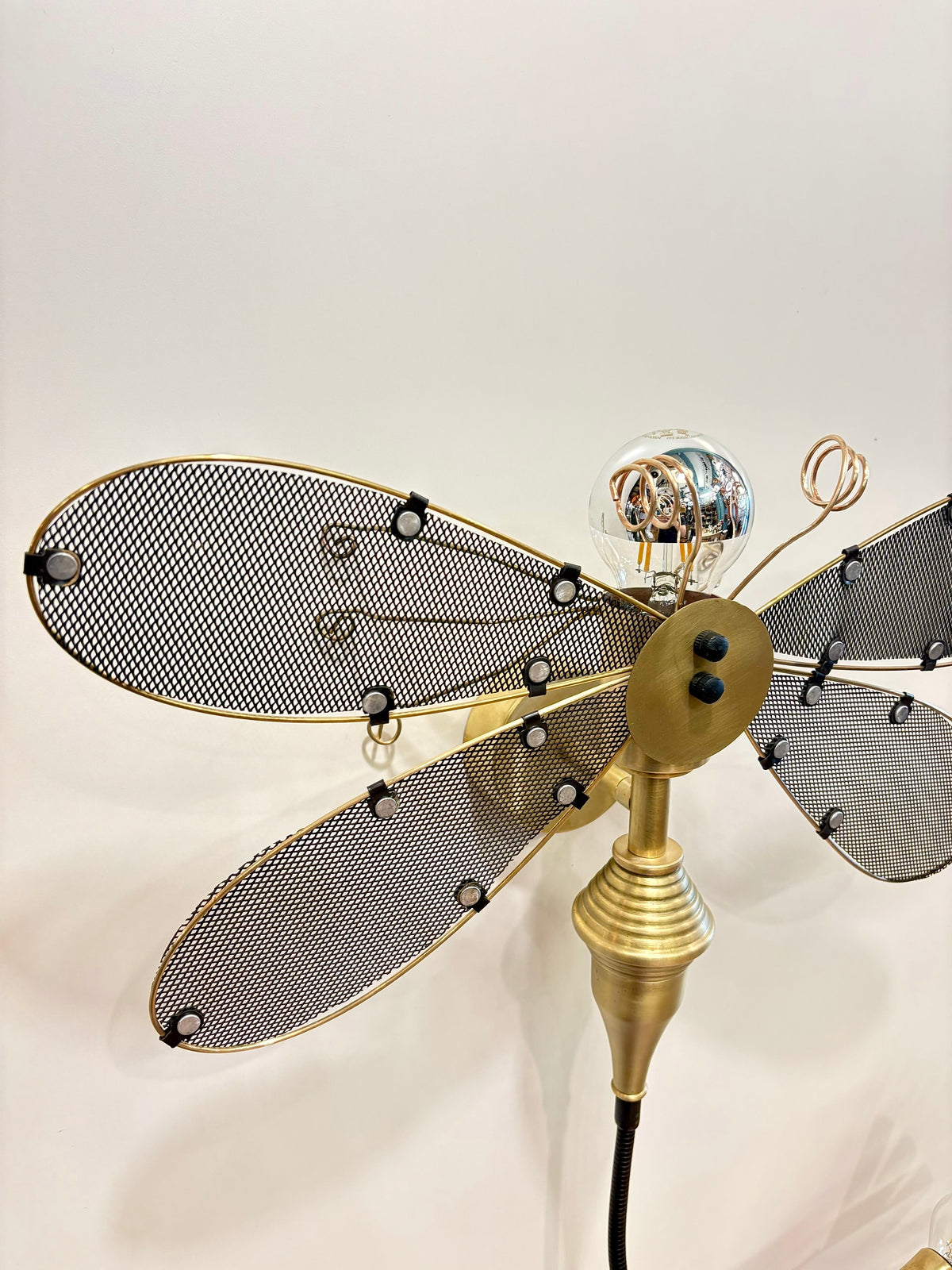 Arel Lighting lighting SUCEEVA Steampunk Dragonfly Wall Sconce