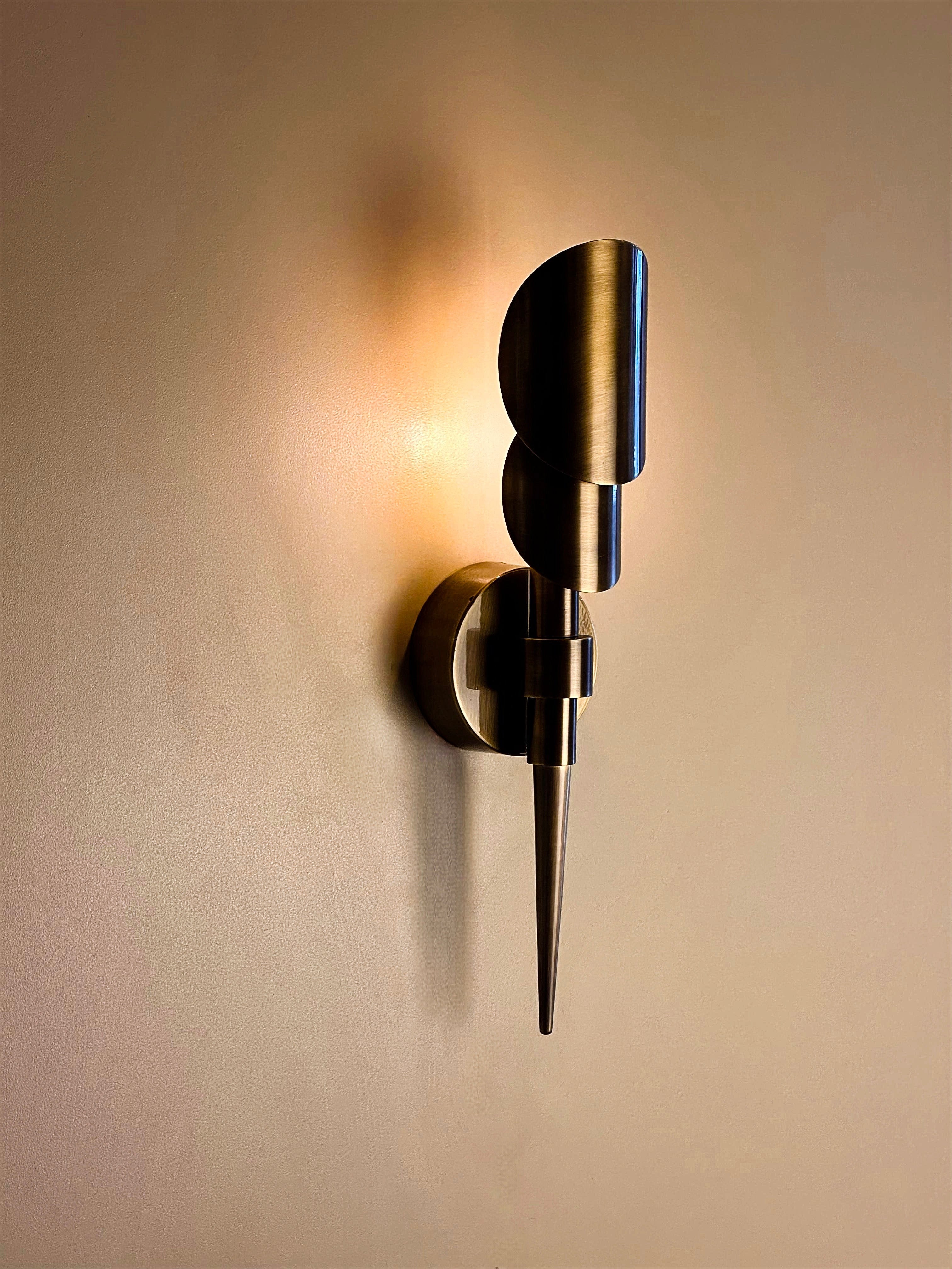 Arel Lighting lighting Tereque Brass Wall Sconce