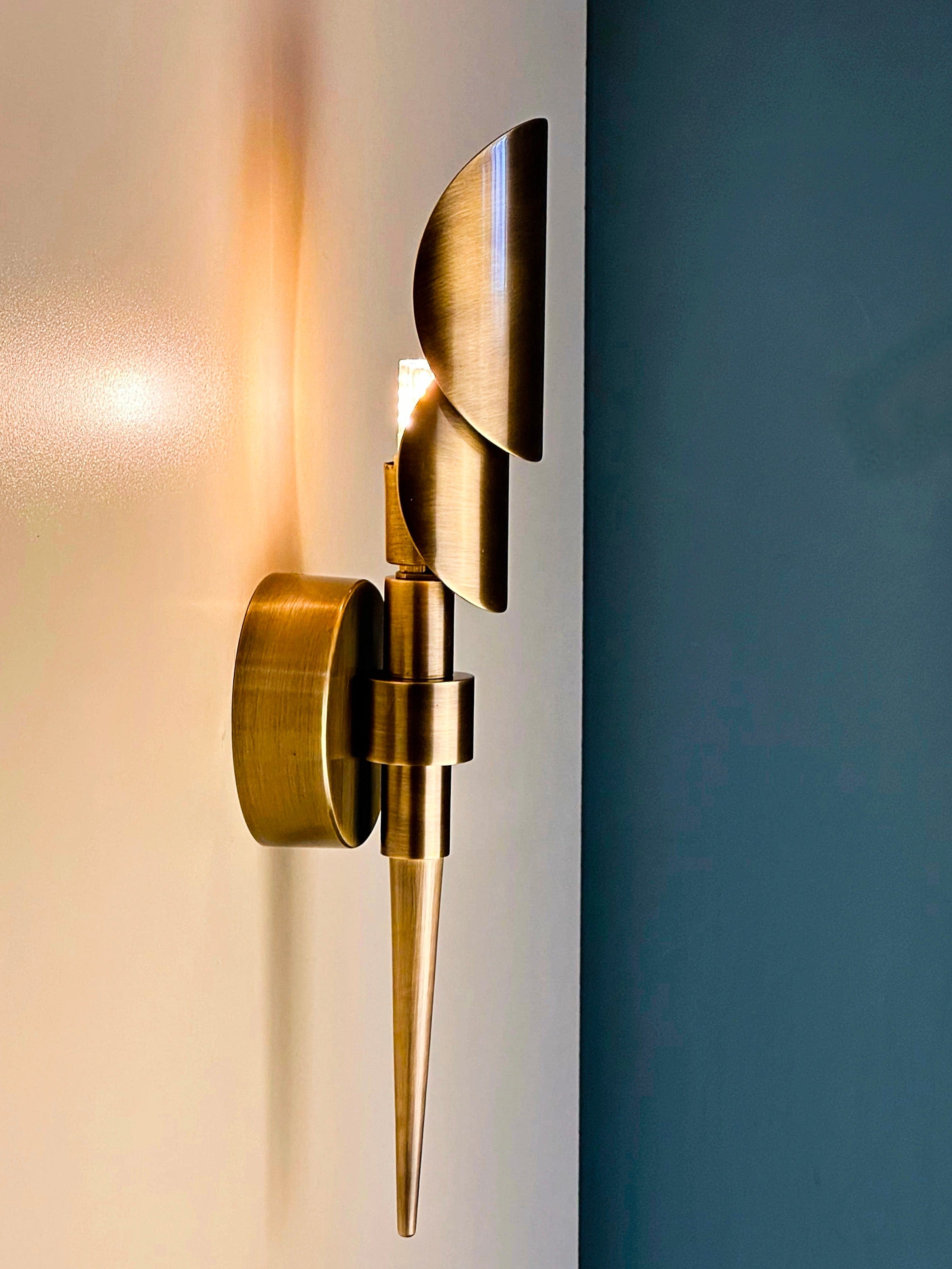 Arel Lighting lighting Tereque Brass Wall Sconce