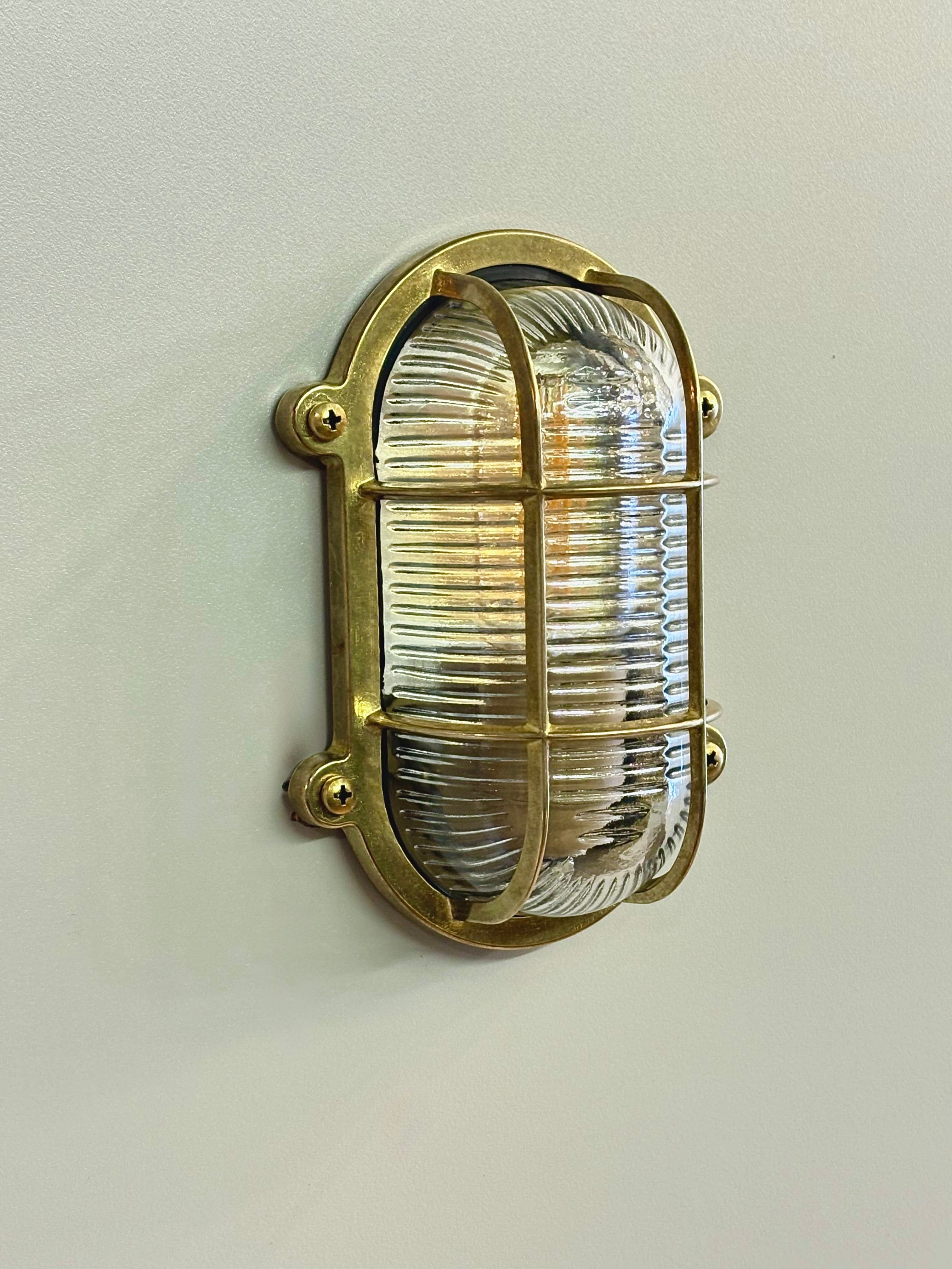 Arel Lighting LIPNO Brass Nautical Wall Sconce