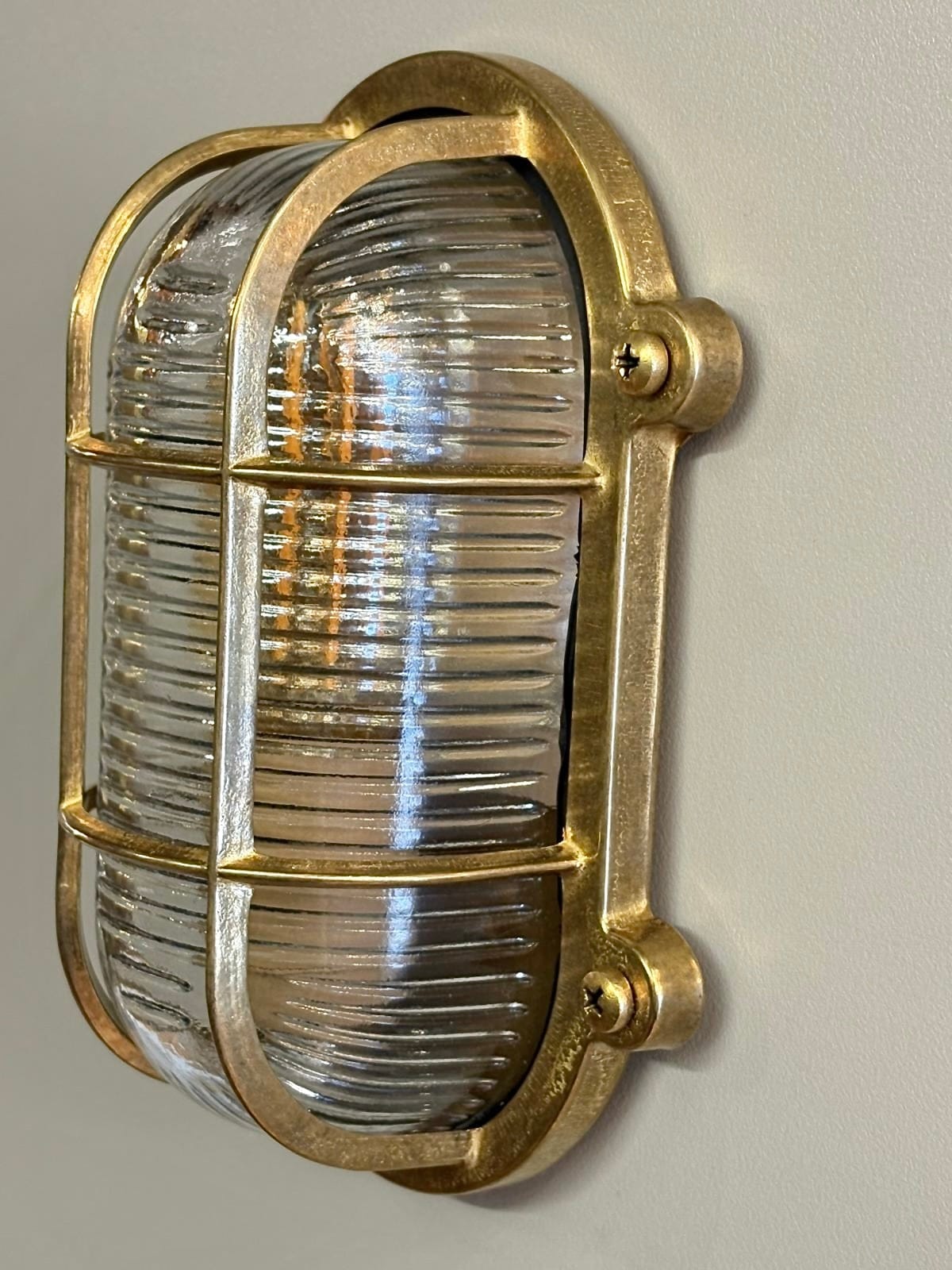 Arel Lighting LIPNO Brass Nautical Wall Sconce