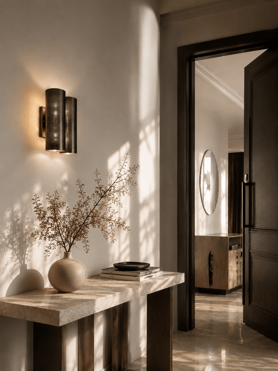Arel Lighting MONTESA Modern Perforated Metal Wall Sconce