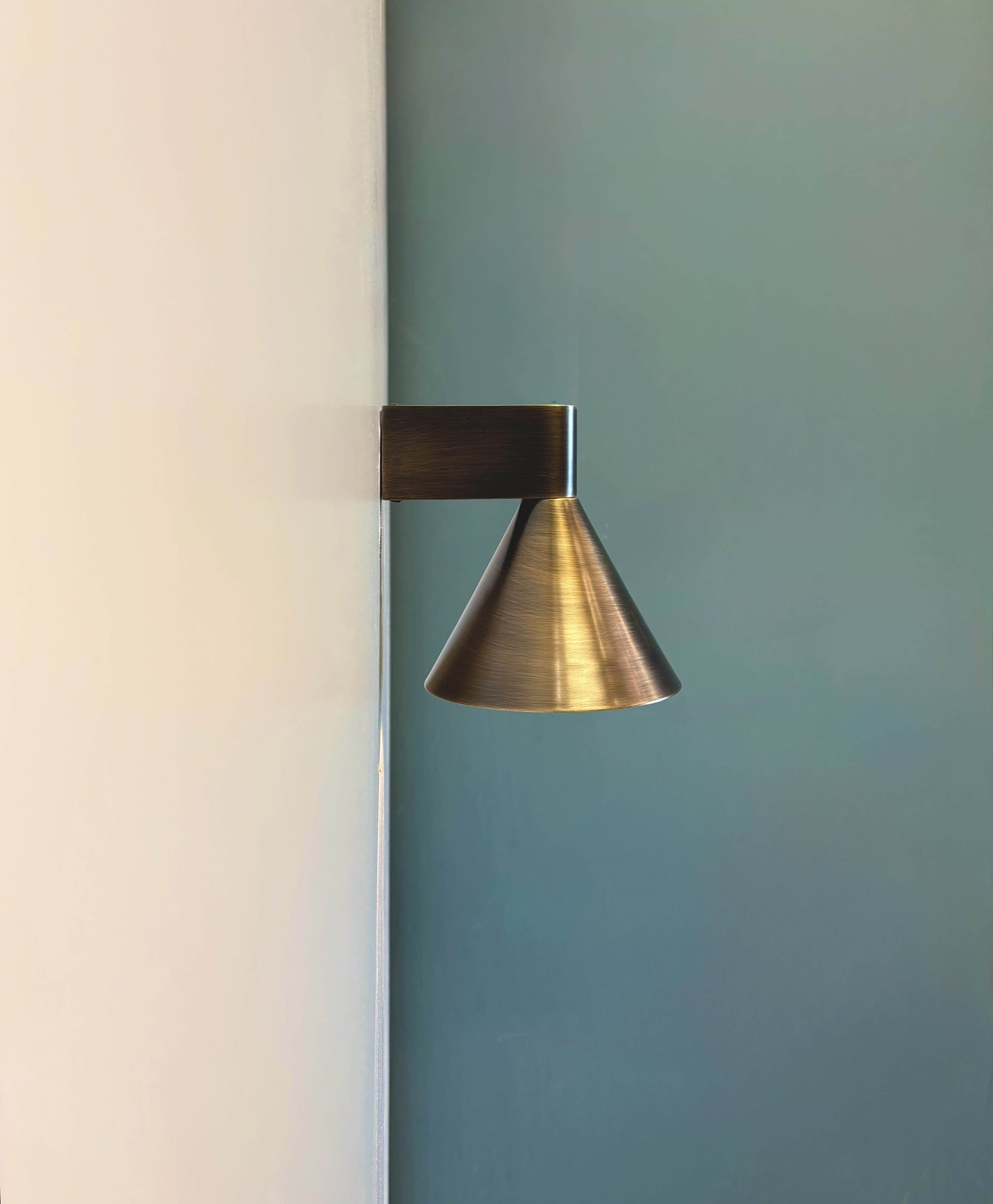 Arel Lighting NOVIC Brushed Metal Wall Sconce