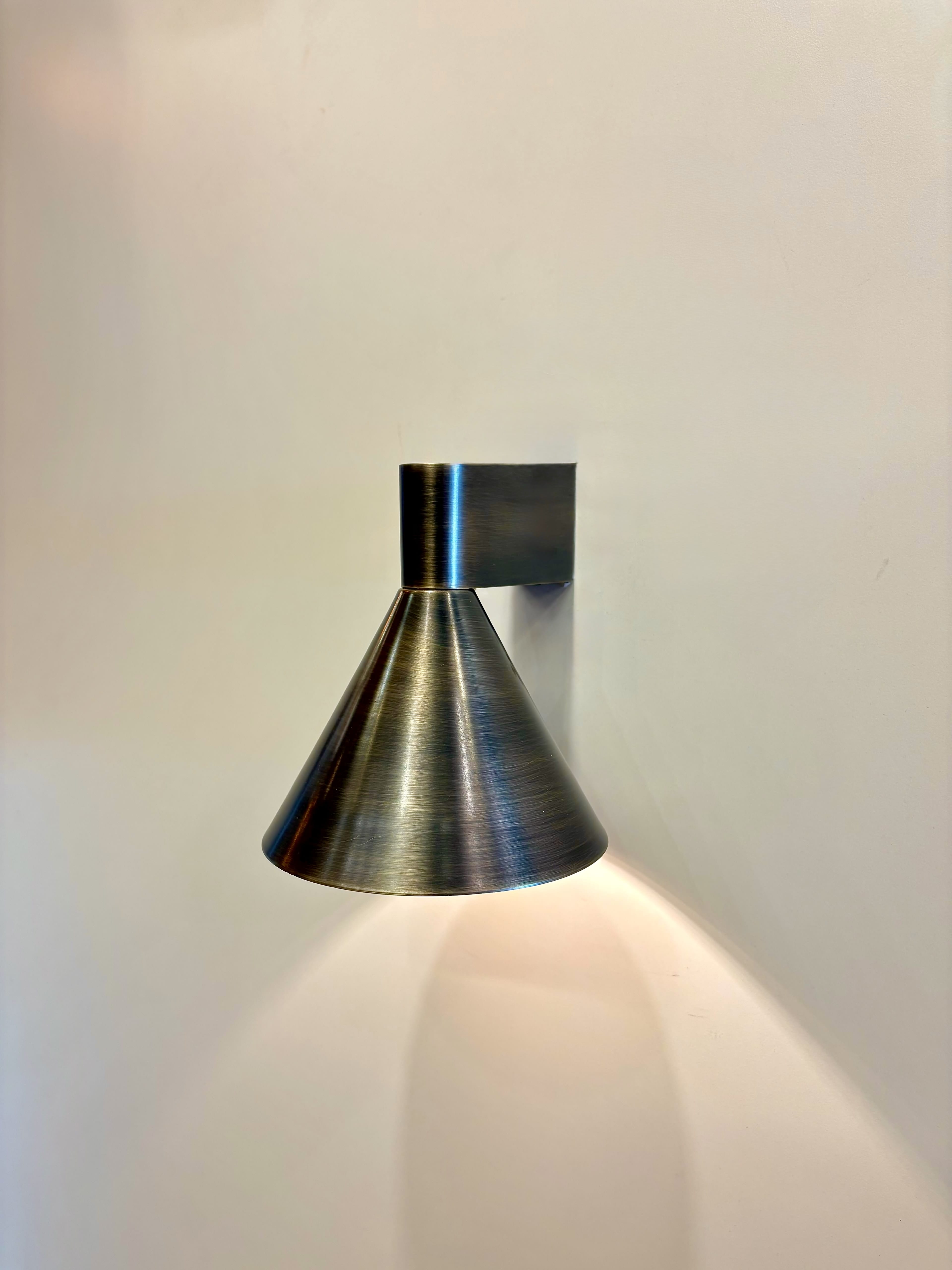 Arel Lighting NOVIC Brushed Metal Wall Sconce