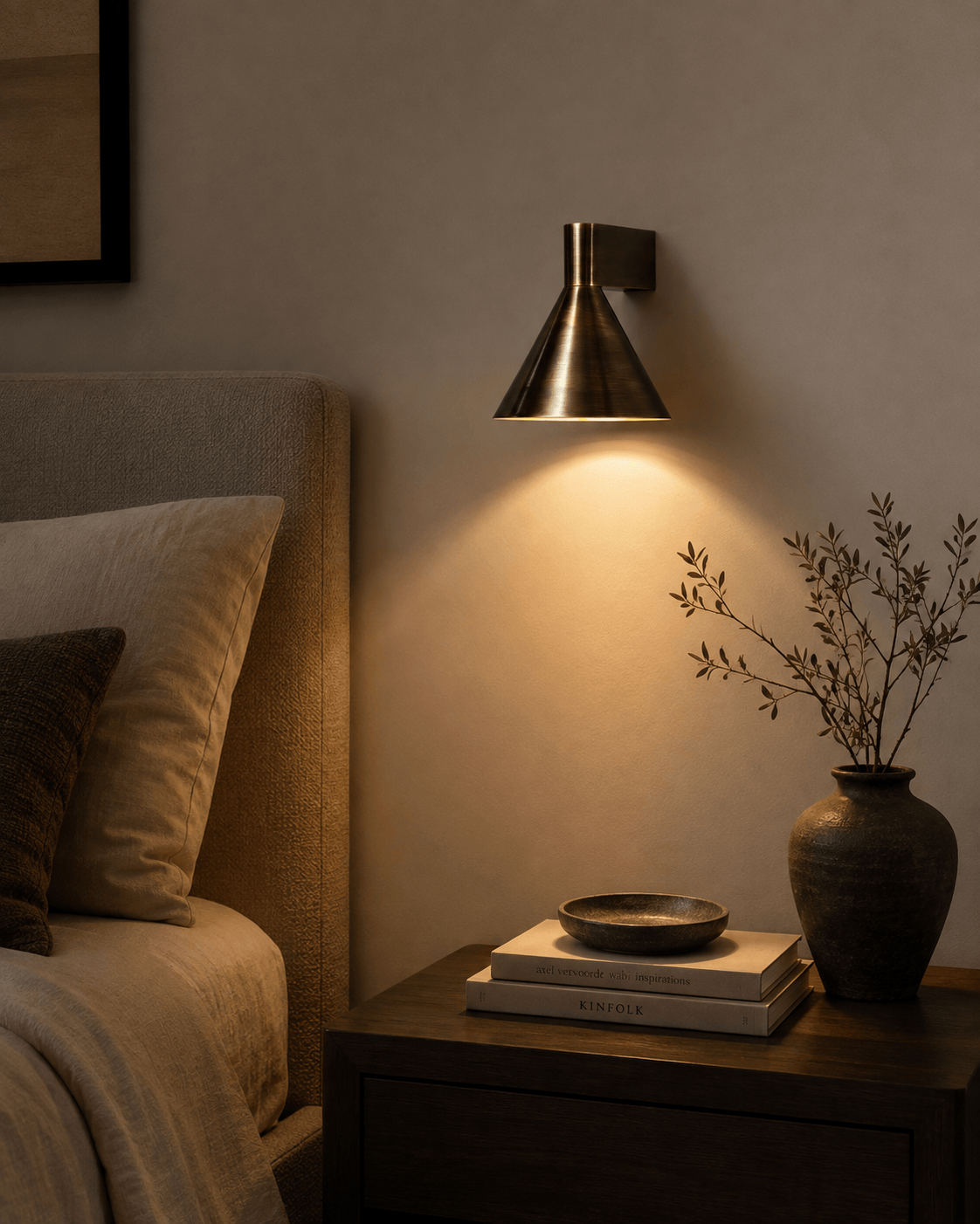 Arel Lighting NOVIC Brushed Metal Wall Sconce