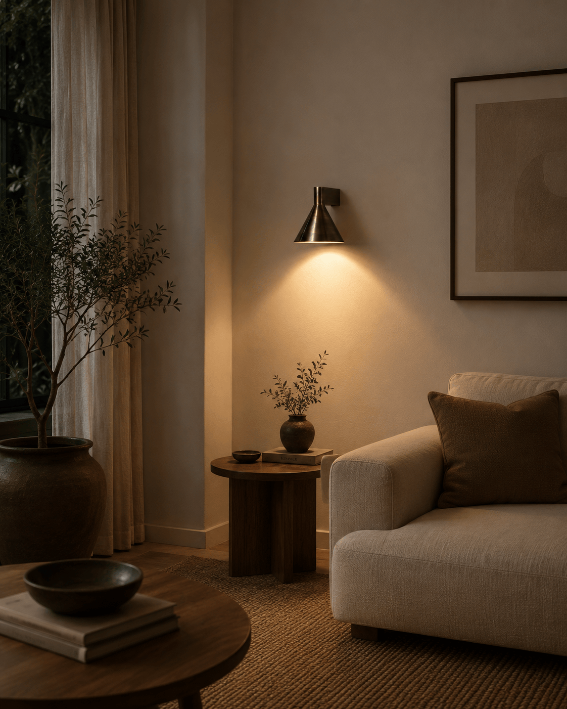 Arel Lighting NOVIC Brushed Metal Wall Sconce