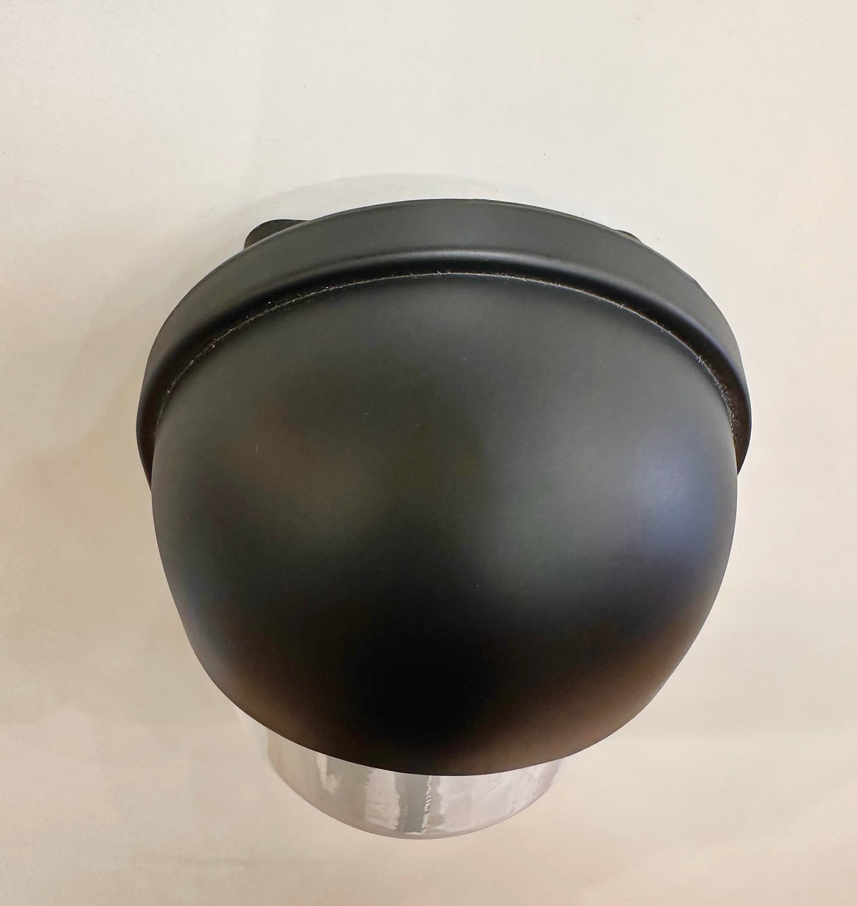 Arel Lighting Outdoor Wall Light EEVA Outdoor Wall Sconce – Black Metal Hood with Opal Glass, IP44 Exterior Wall Light