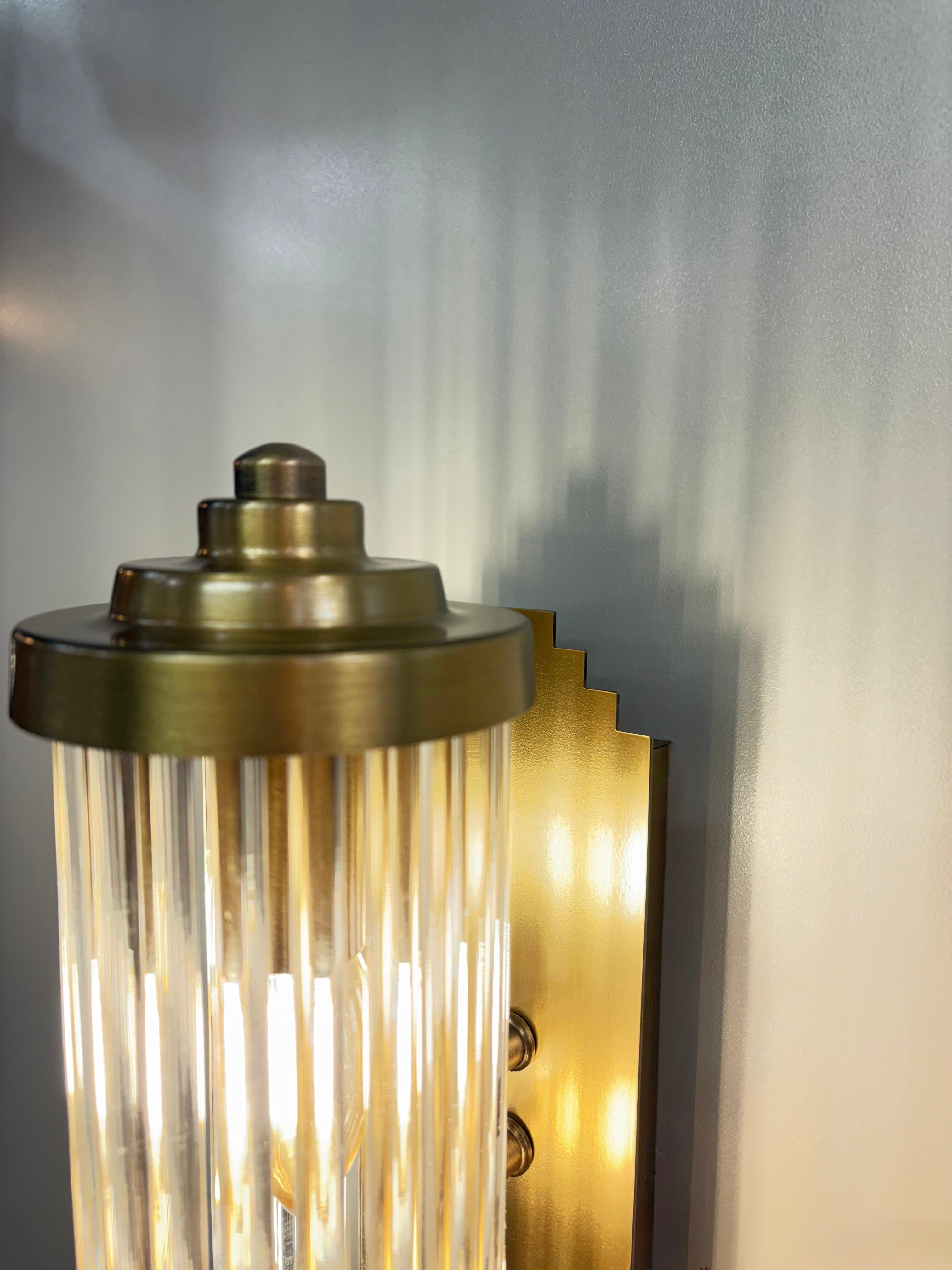 Arel Lighting POTA Handmade Art Deco Wall Sconce