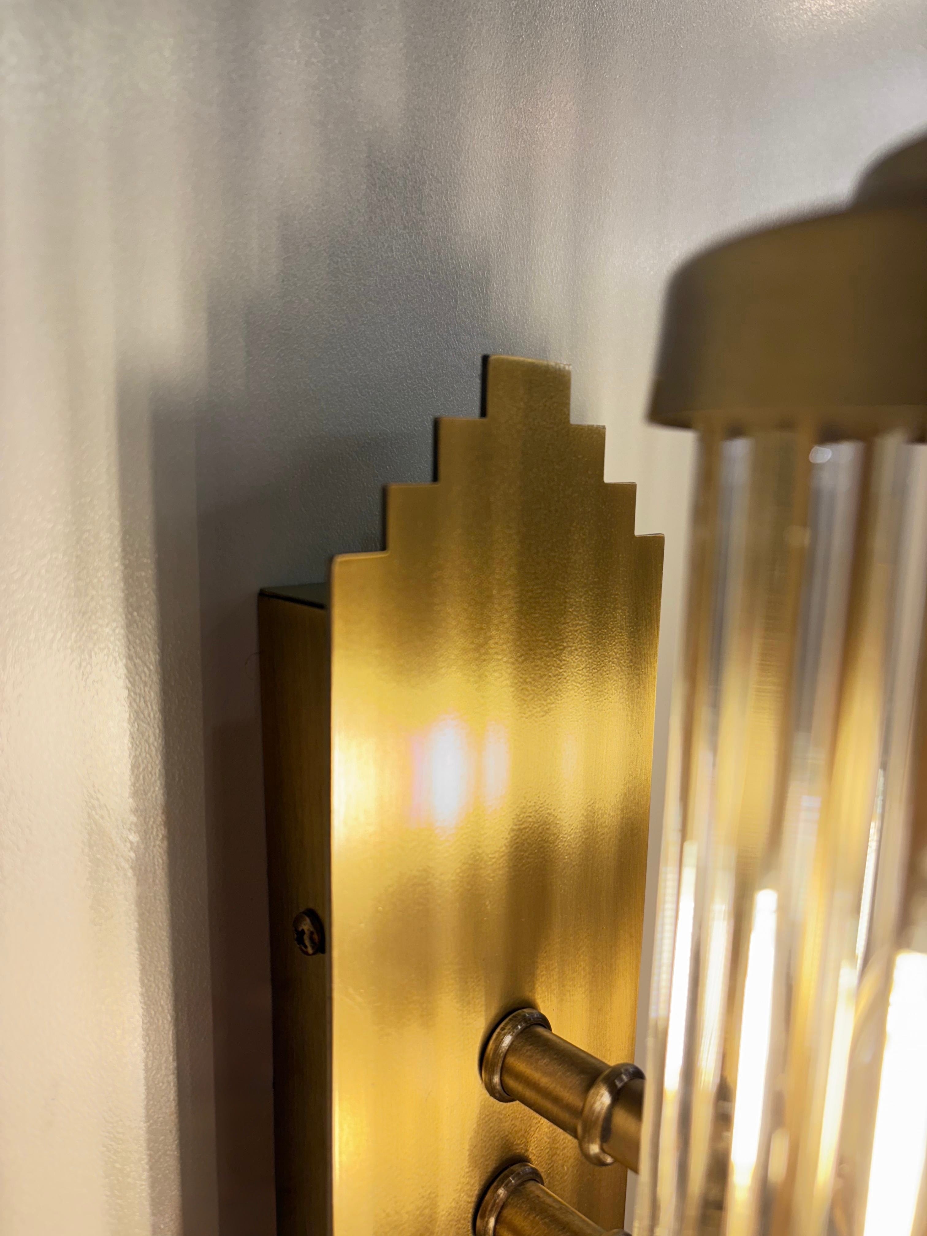 Arel Lighting POTA Handmade Art Deco Wall Sconce