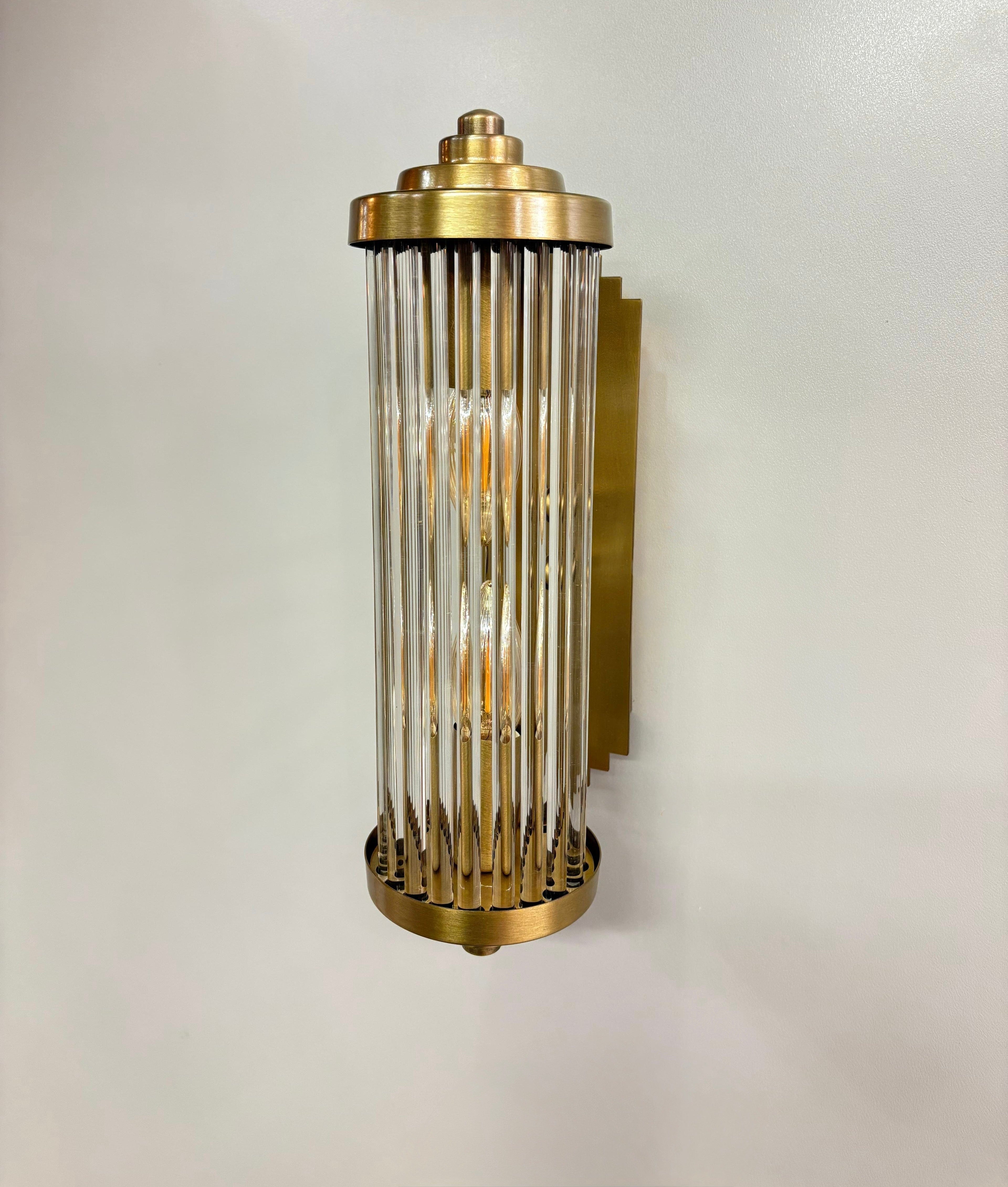 Arel Lighting POTA Handmade Art Deco Wall Sconce