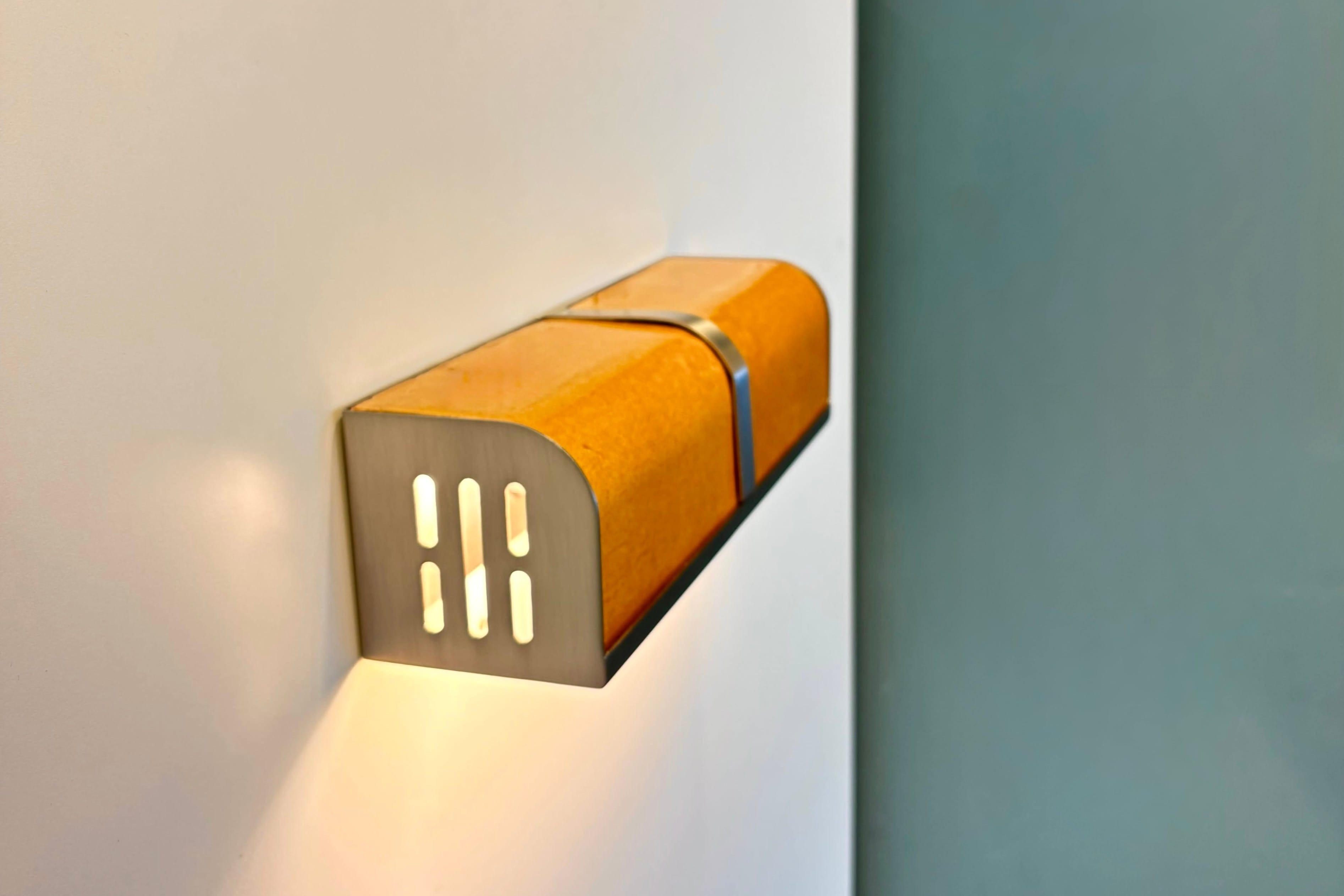 Arel Lighting PRAZZO Double Handmade Amber Ceramic Wall Sconce