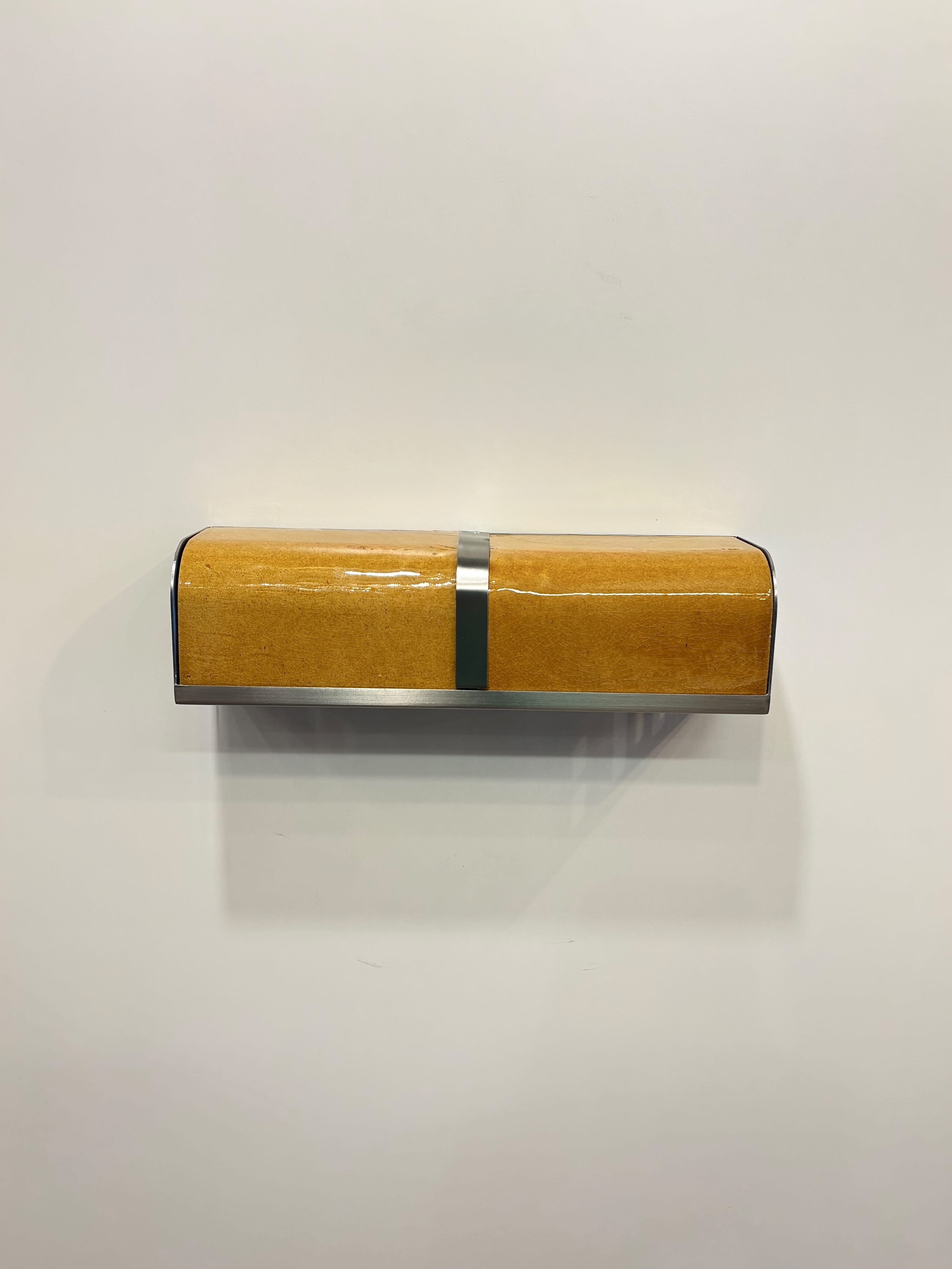 Arel Lighting PRAZZO Double Handmade Amber Ceramic Wall Sconce