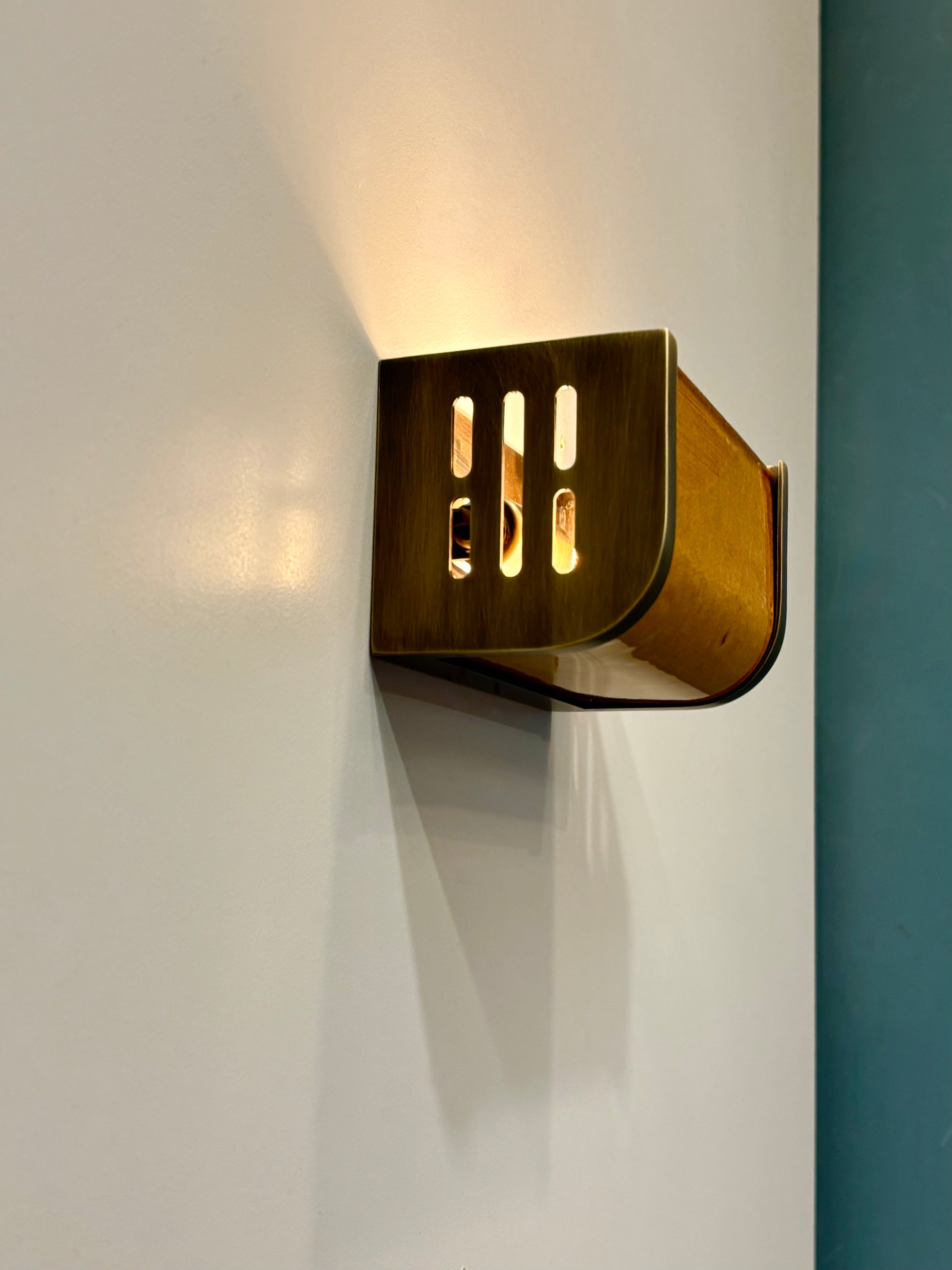 Arel Lighting PRAZZO Handmade Amber Ceramic Wall Sconce