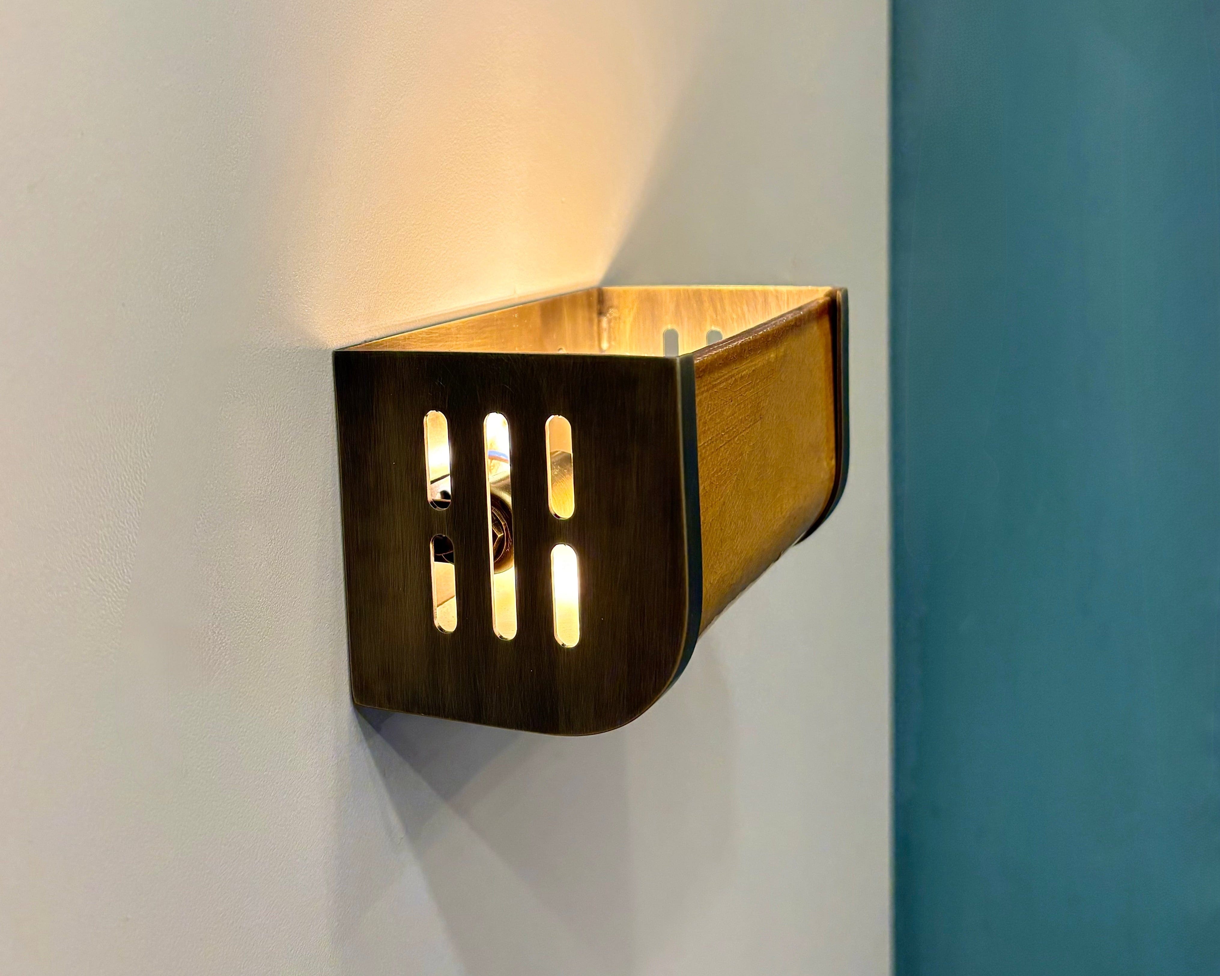 Arel Lighting PRAZZO Handmade Amber Ceramic Wall Sconce