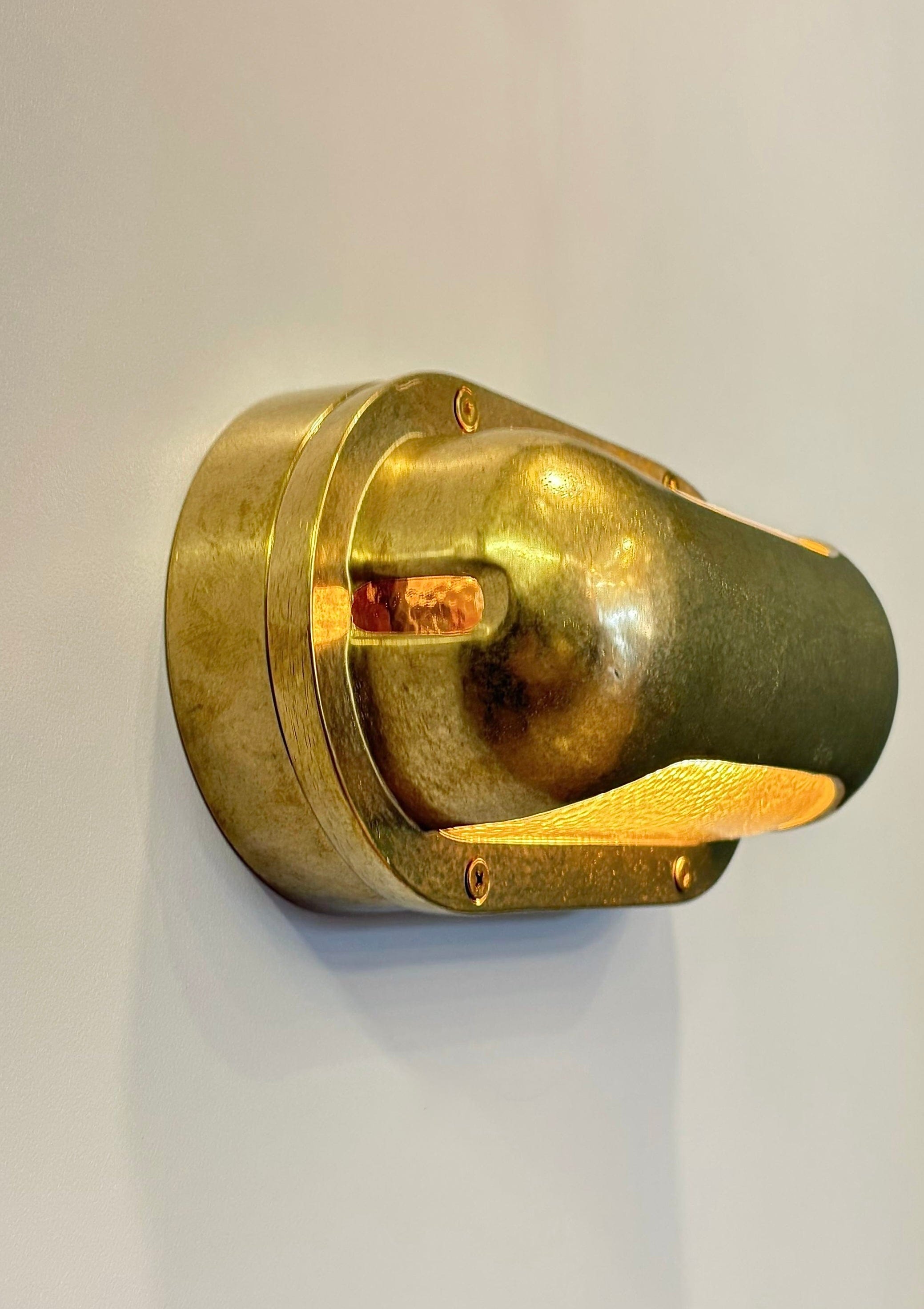 Arel Lighting Raw Brass MASTY Nautical Wall Sconce