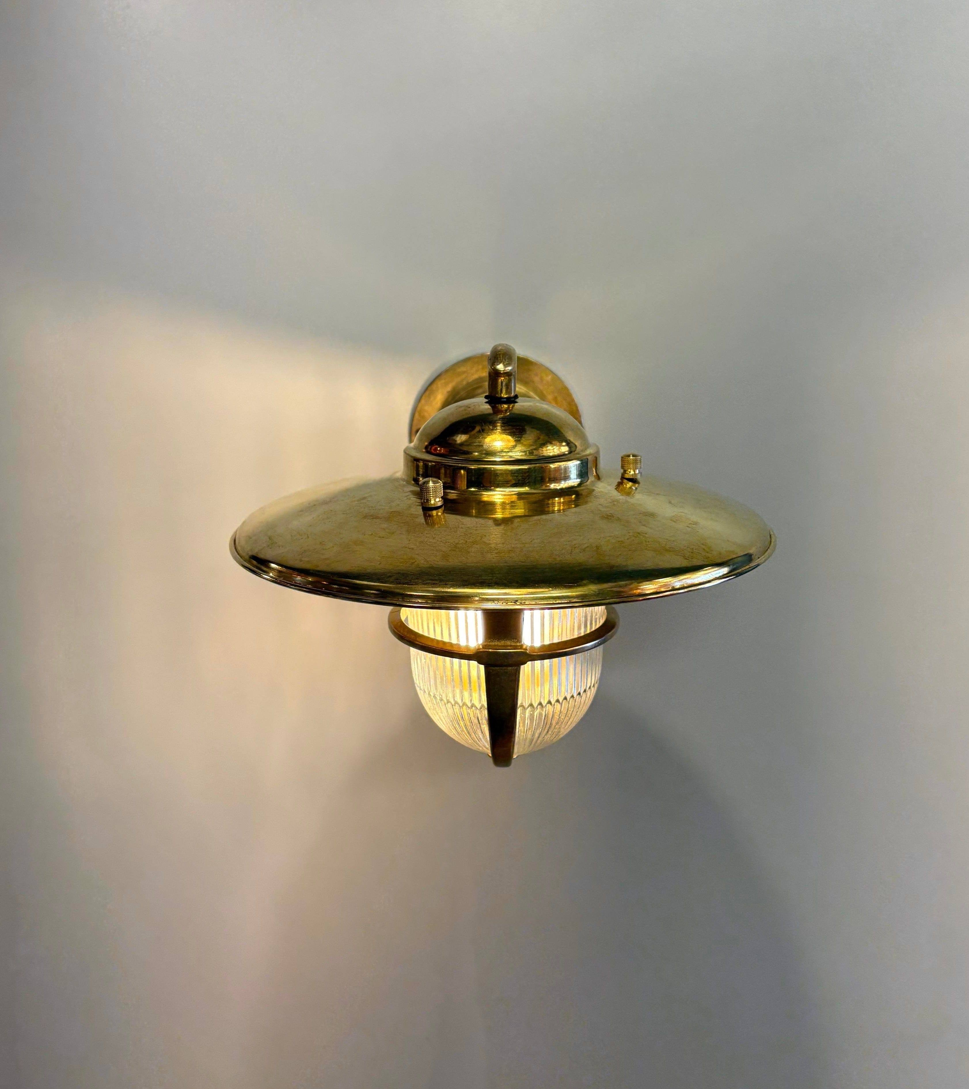 Arel Lighting Raw Brass MELNIK Nautical Wall Sconce