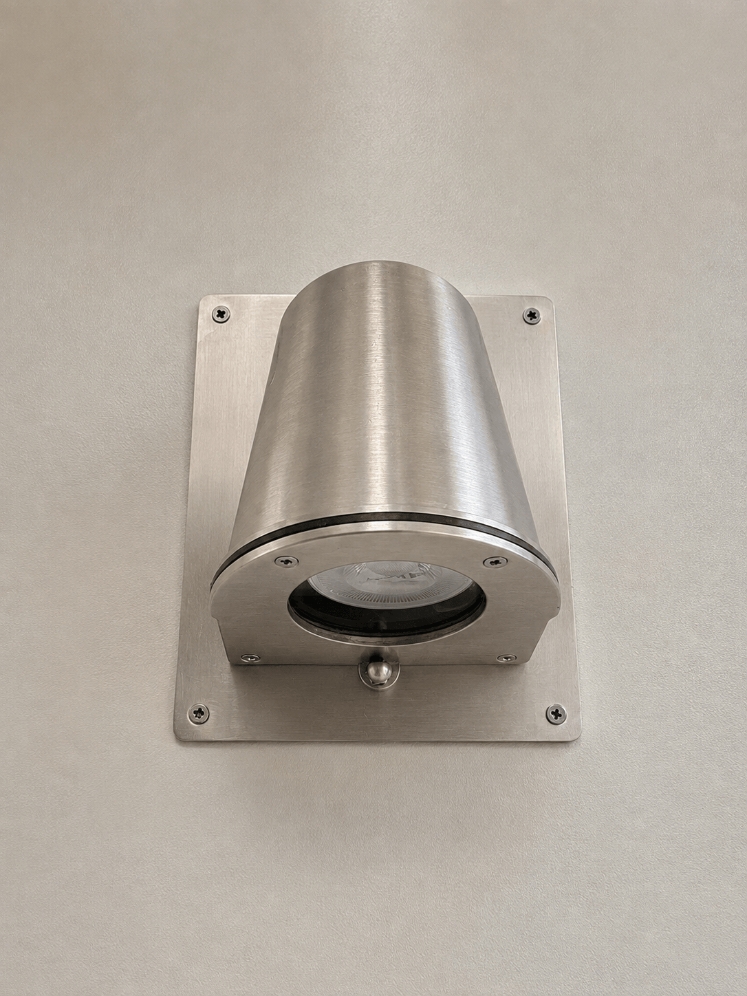 Arel Lighting Satin Nickel BALACIA RECT Outdoor Brass Casting Wall Sconce