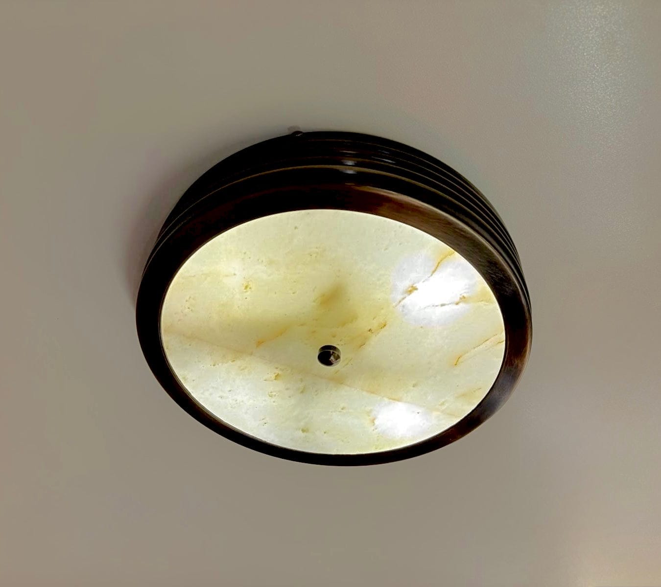 Arel Lighting SERION CEILING Marble Semi Flush Mount Ceiling Light