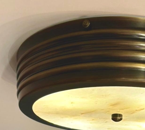 Arel Lighting SERION CEILING Marble Semi Flush Mount Ceiling Light