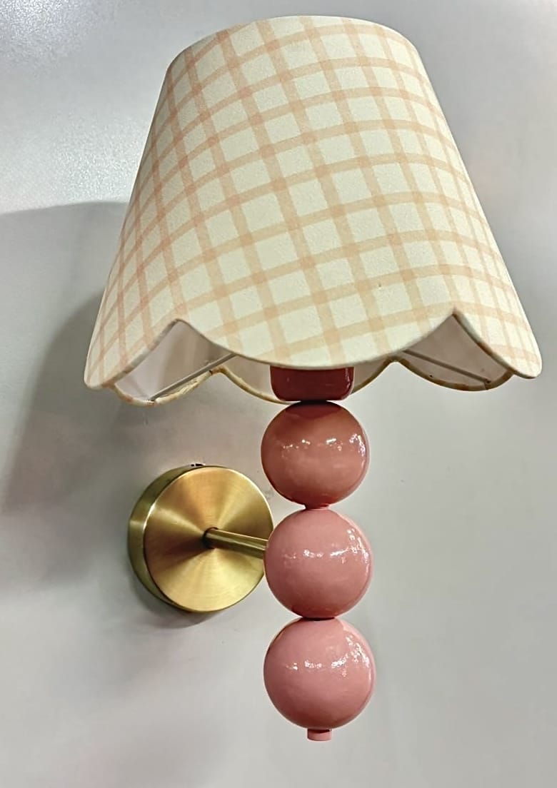 Arel Lighting TRABIA Pink Wall Sconce