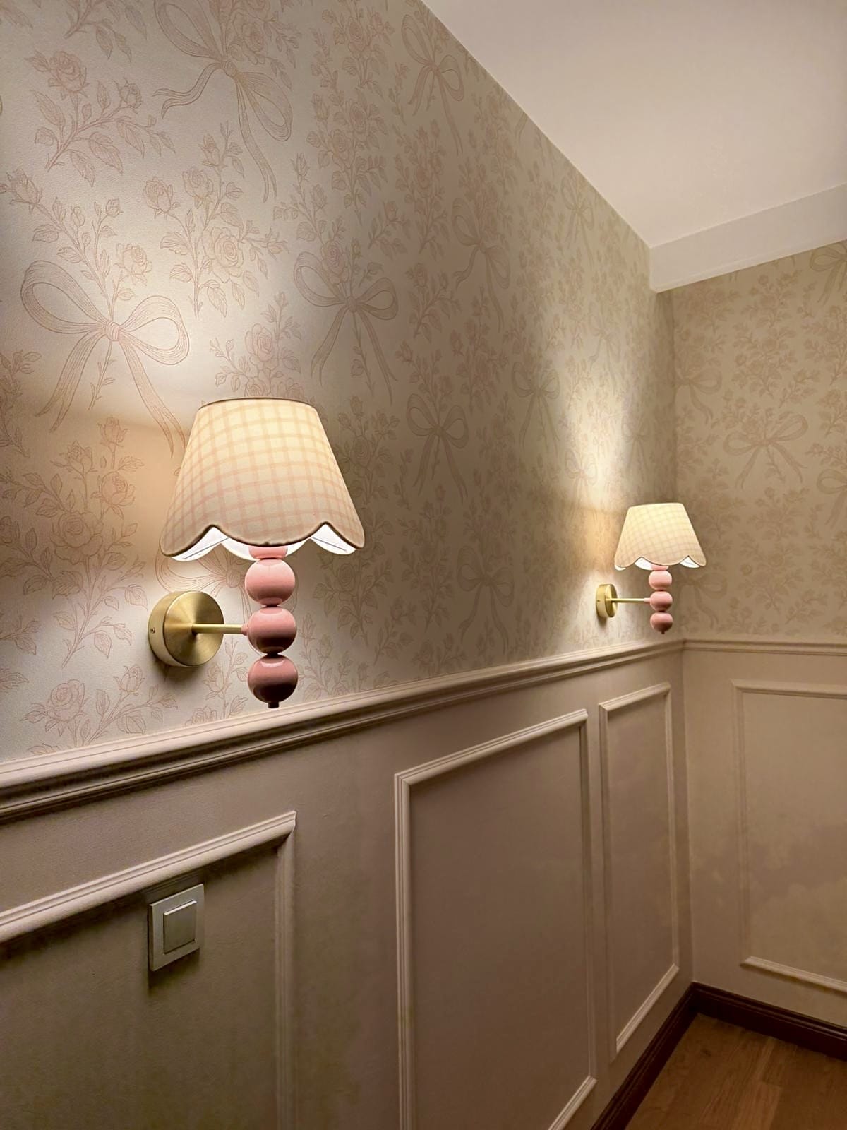 Arel Lighting TRABIA Pink Wall Sconce